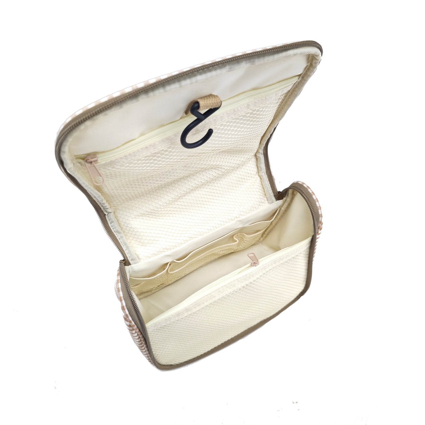 Neceser colgante de viaje en algodón Vichy
