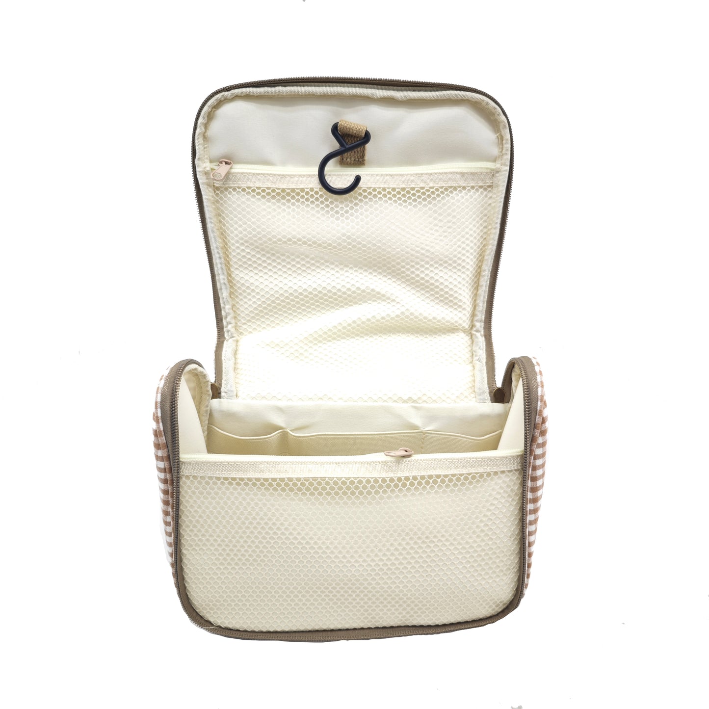 Neceser colgante de viaje en algodón Vichy