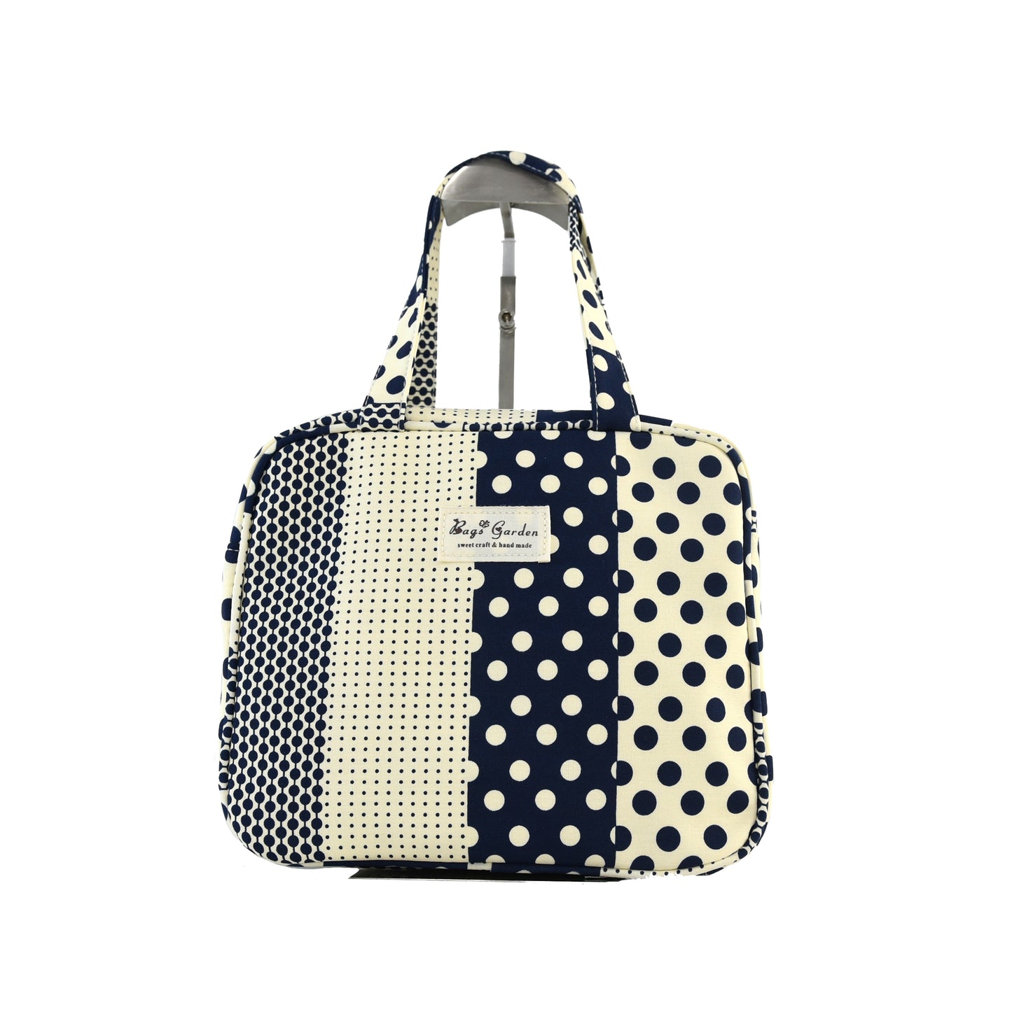 Bolso de Mano pequeño algodón patch lunares