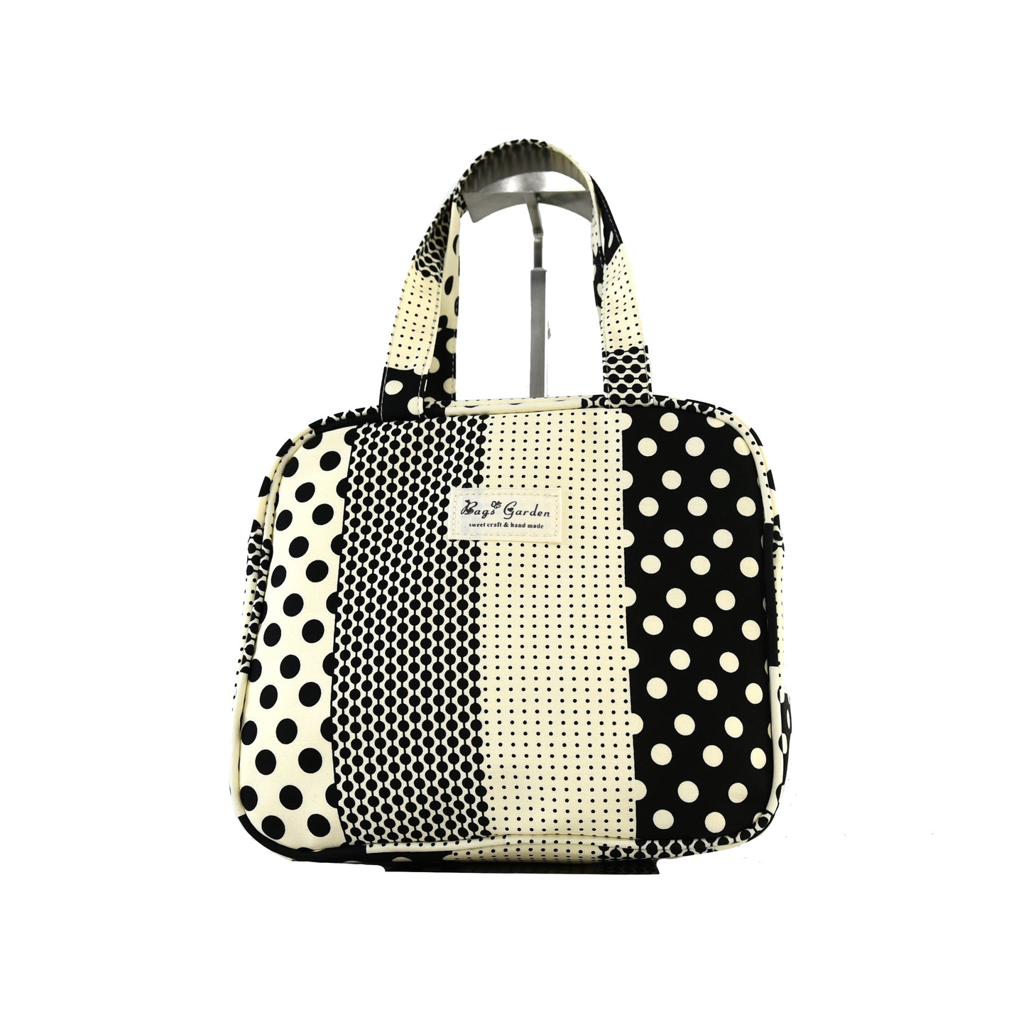 Bolso de Mano pequeño algodón patch lunares