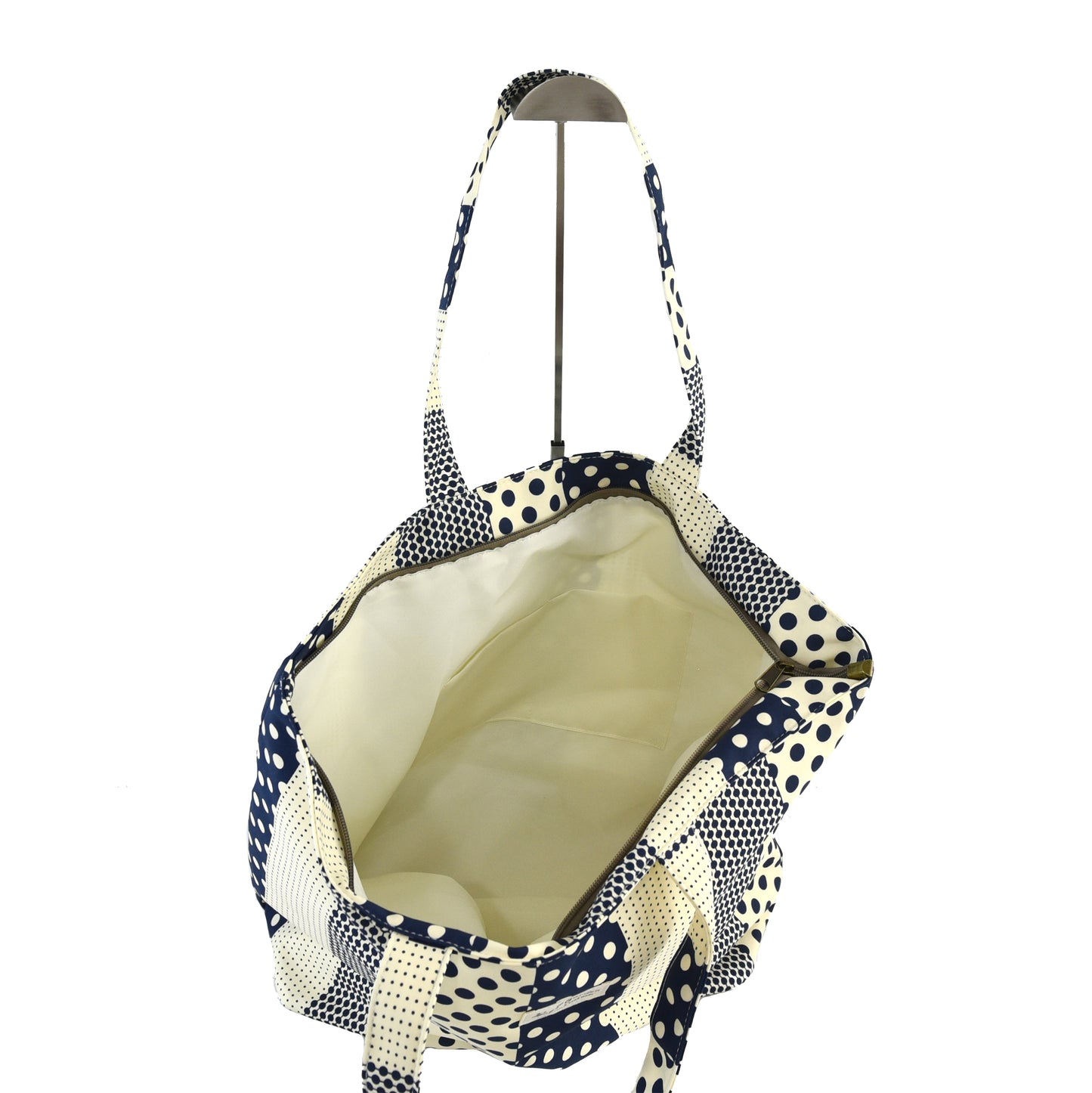 Bolso Tote de Algodón Patch Lunares