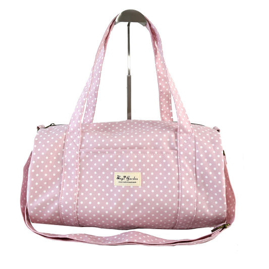 Bolso barrel de algodón lunares