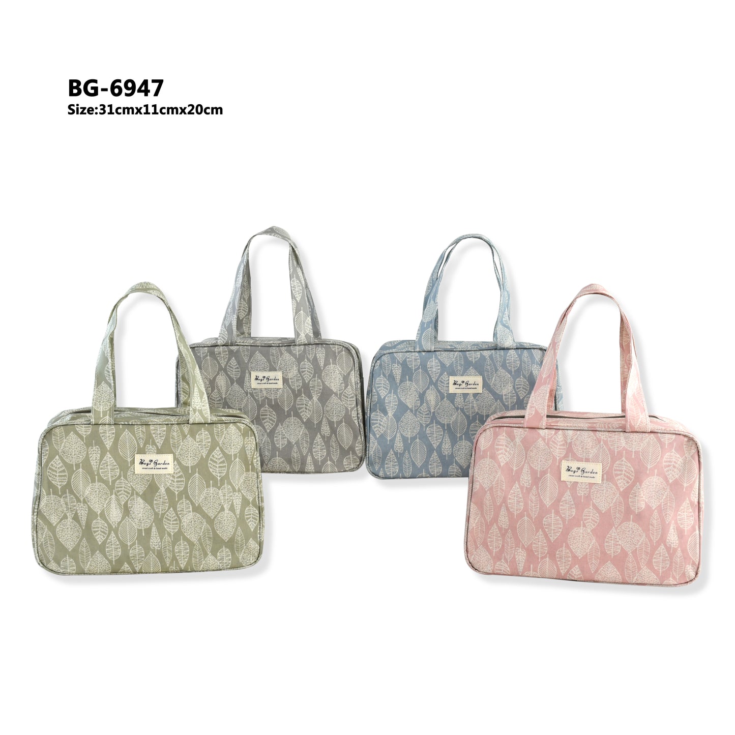 Bolso de Mano Rectangular Impermeable Botánico Leaf