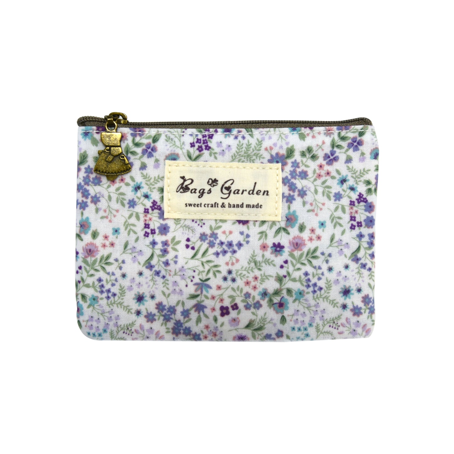 Monedero Floral Pequeño con Cremallera
