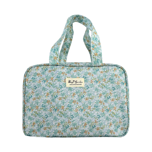 Bolso de Mano Impermeable Floral | Bolso Tote Compacto para Uso Diario