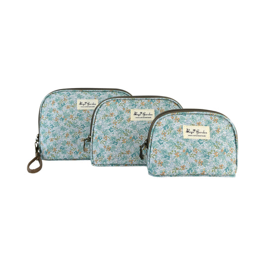 Set de 3 Neceseres Impermeables con Flores | Bolsas de Aseo y Maquillaje Multiusos para Viaje