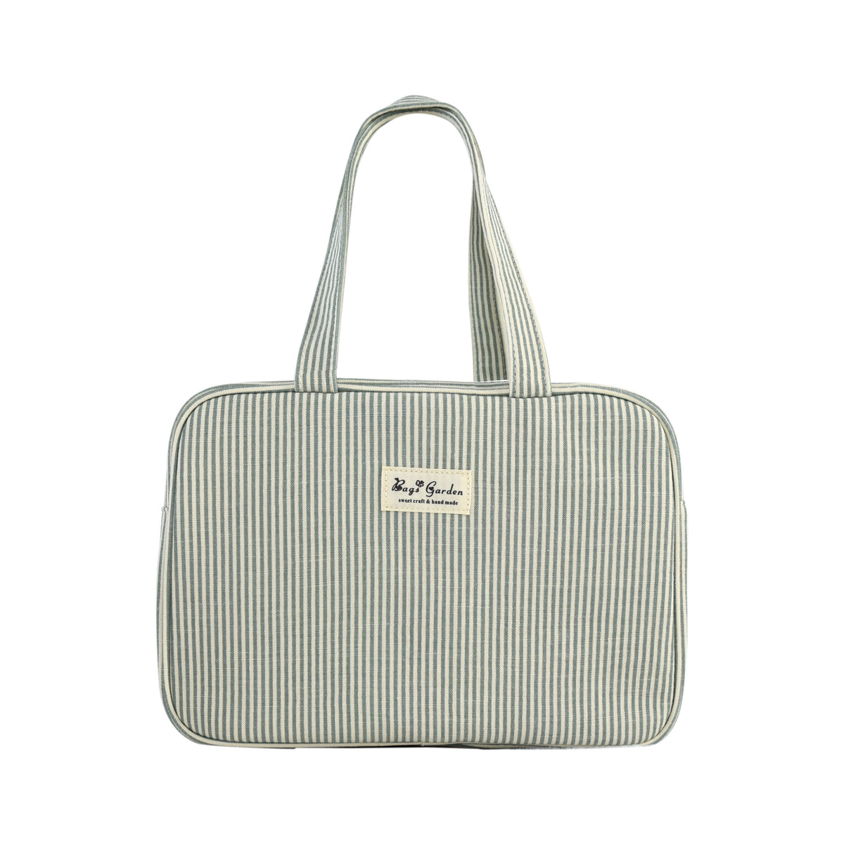 Bolso con Asas de Algodón a Rayas