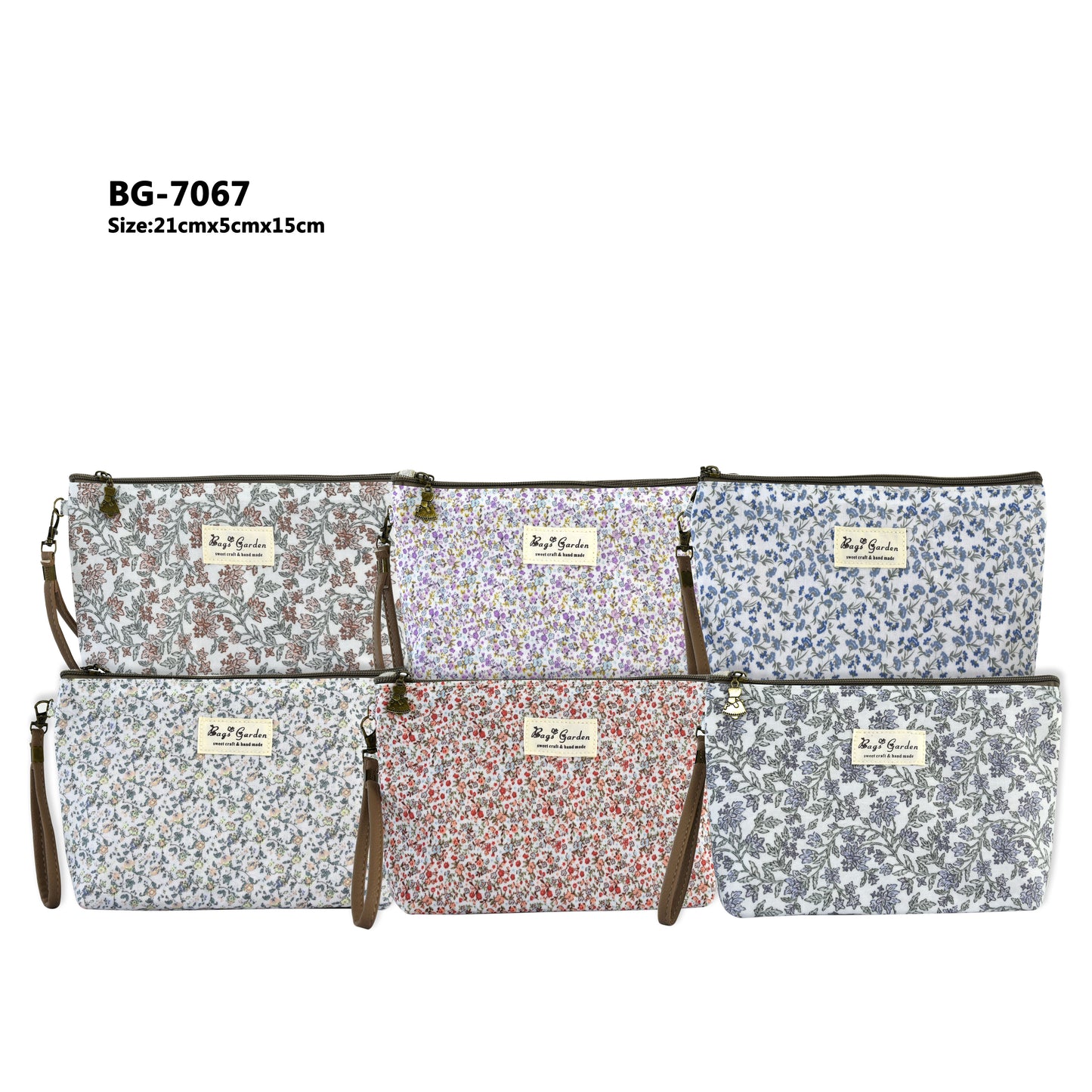 Neceser Mediano Impermeable con Flores