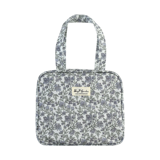Bolso de Mano cuadrado Impermeable Floral | Bolso Tote Compacto para Uso Diario