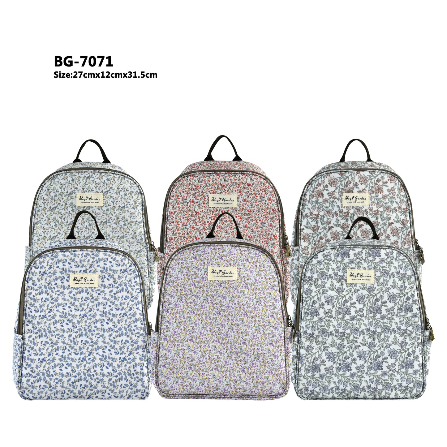Mochila Nevera Impermeable Floral