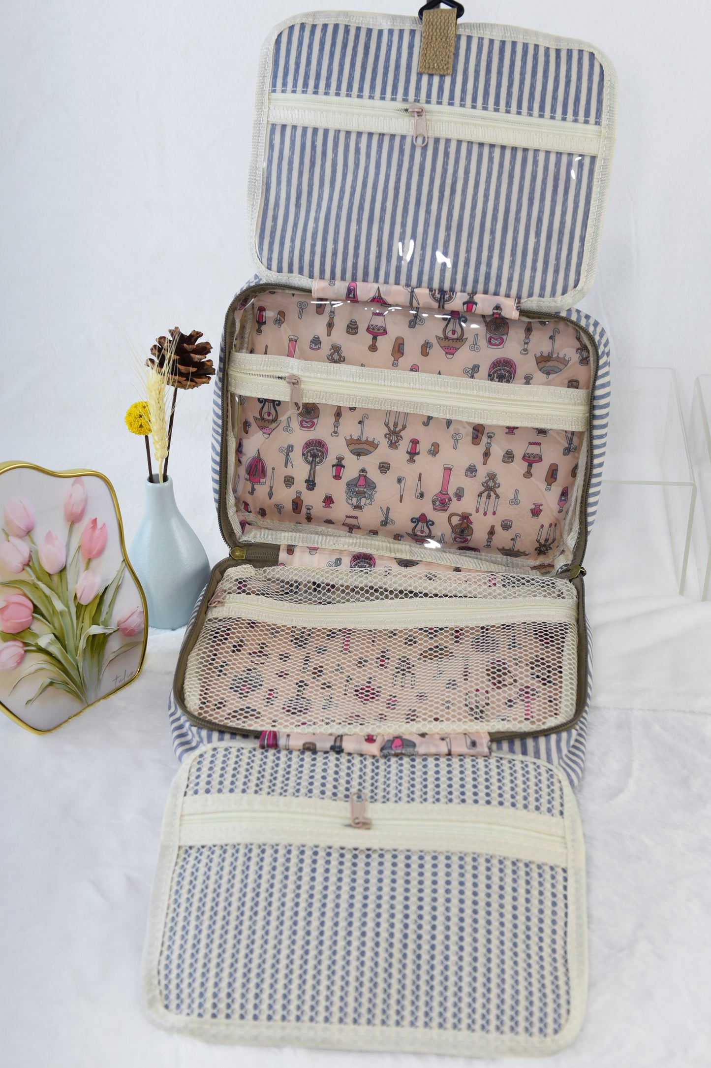 Neceser de aseo colgable de viaje