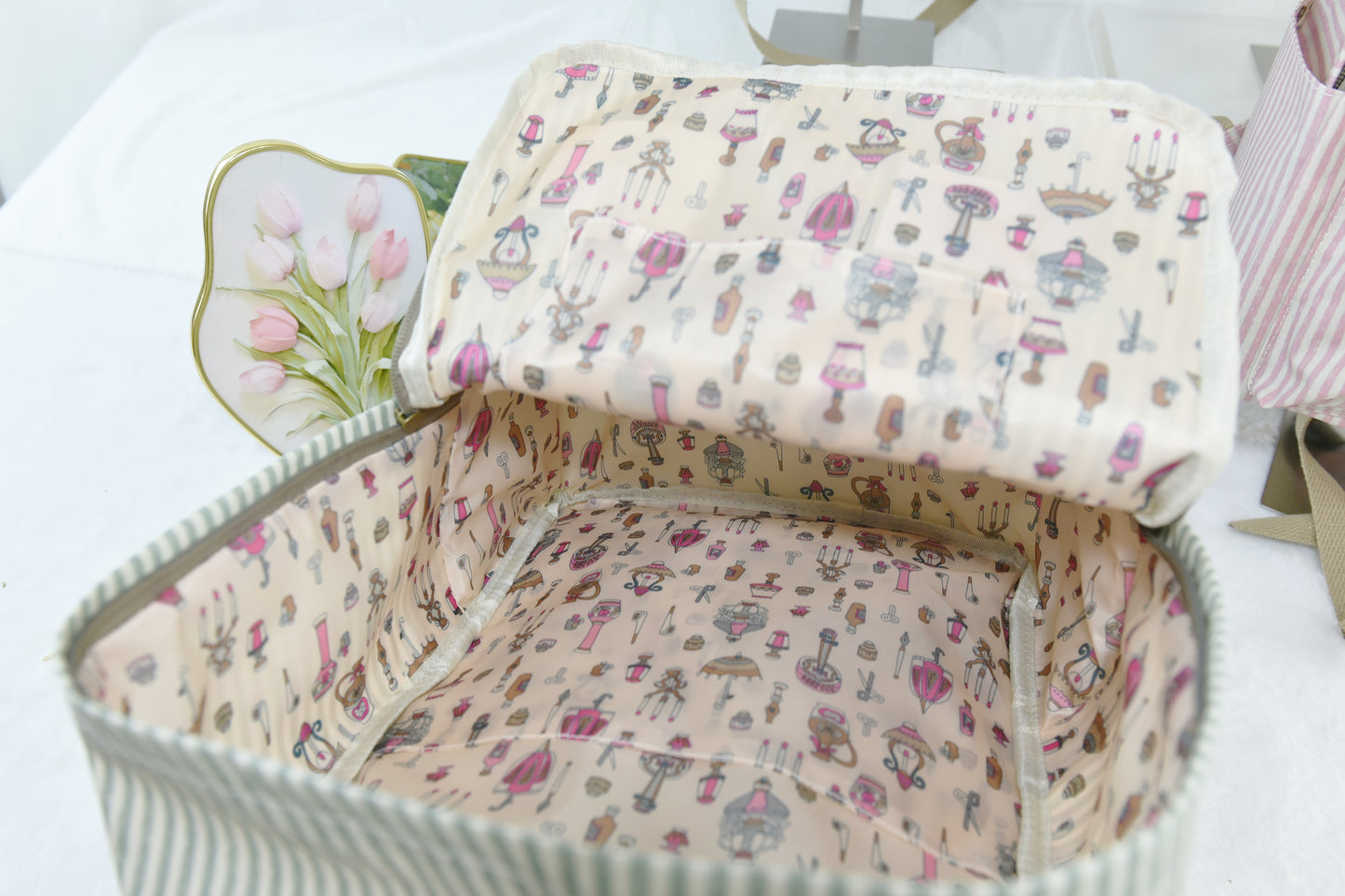 Mochila impermeable de rayas