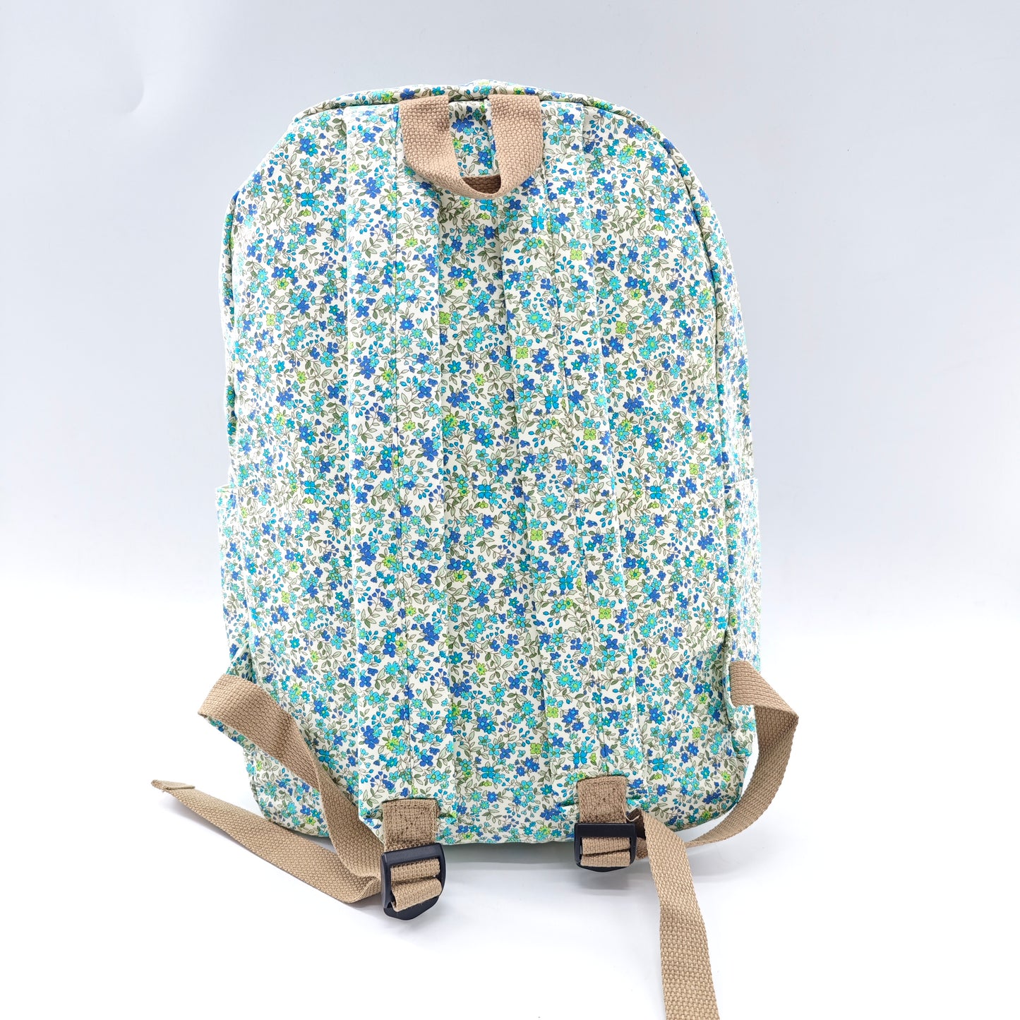 Mochila de algodón floral