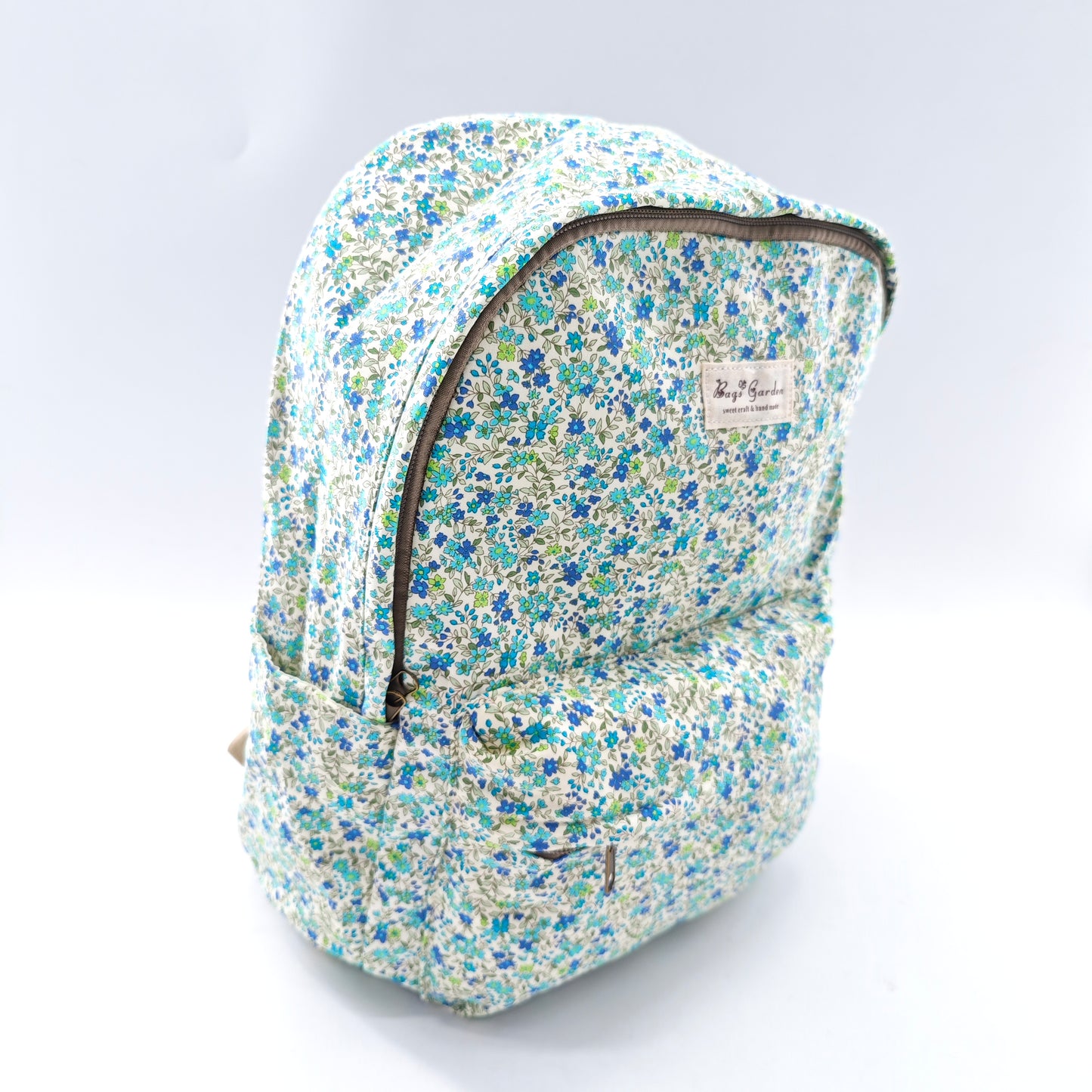 Mochila de algodón floral