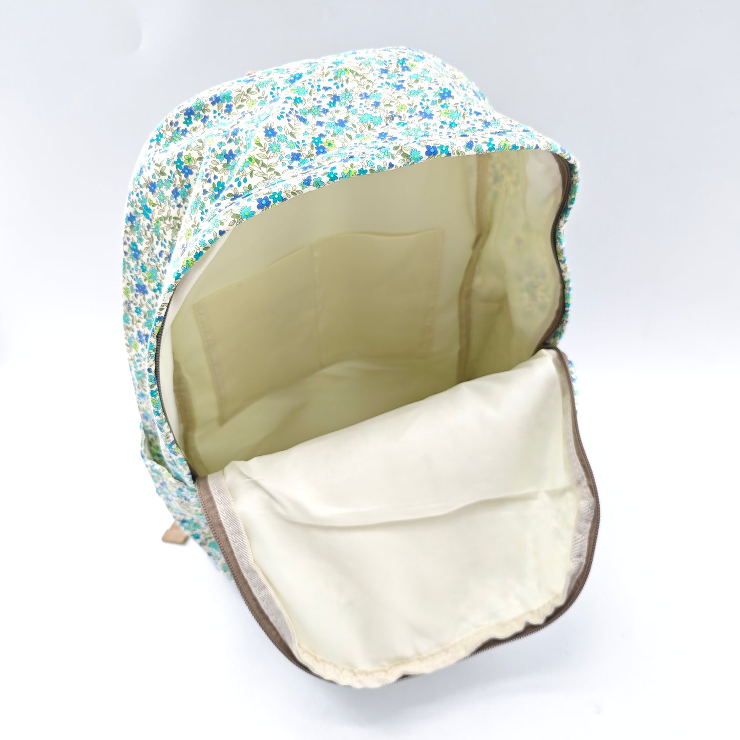 Mochila de algodón floral