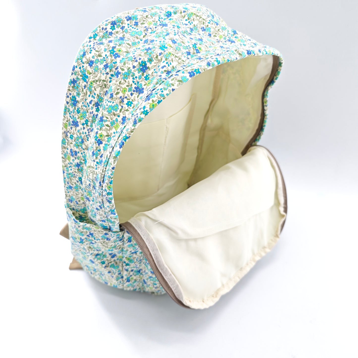 Mochila de algodón floral
