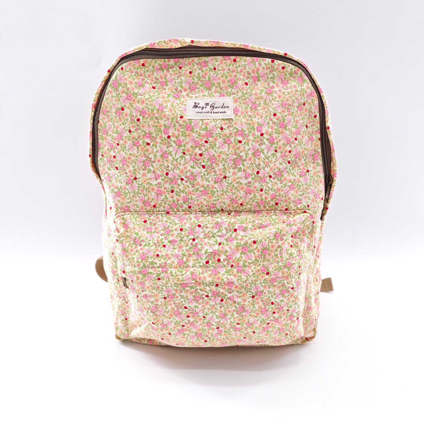 Mochila de algodón floral