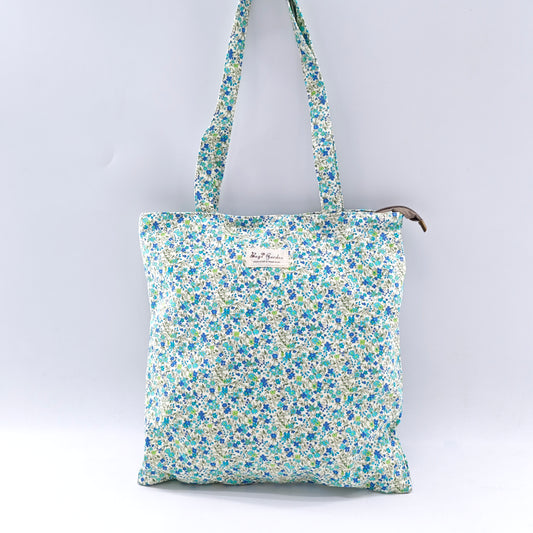 Bolso de hombro de algodón floral