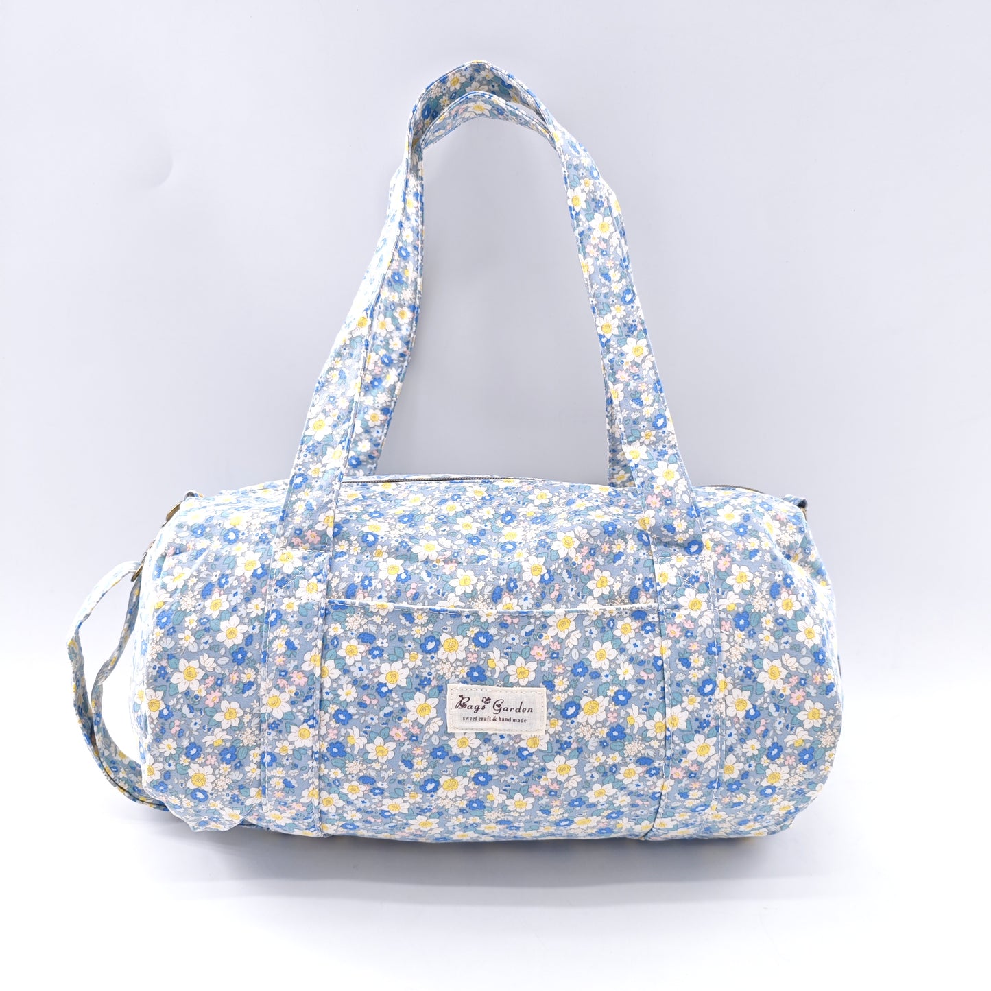 Bolso barrel de algodón floral