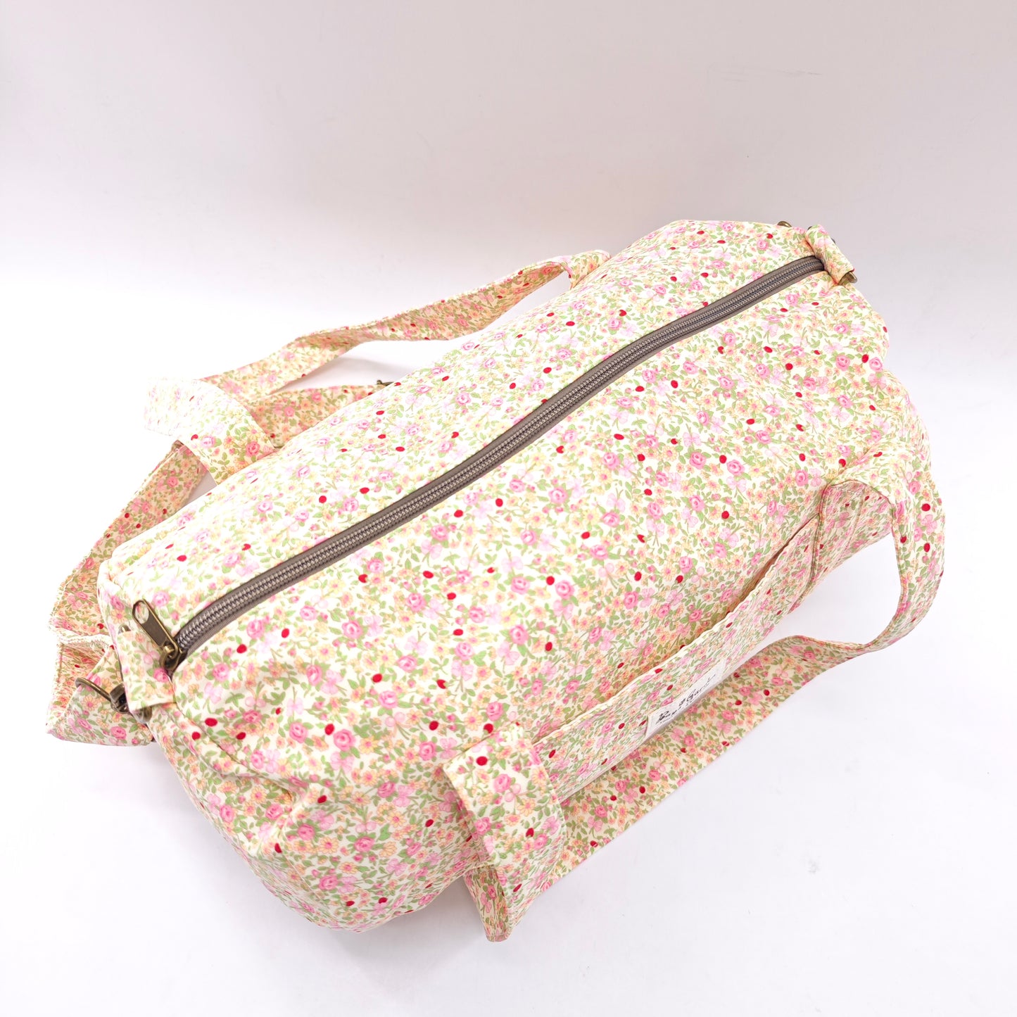 Bolso barrel de algodón floral