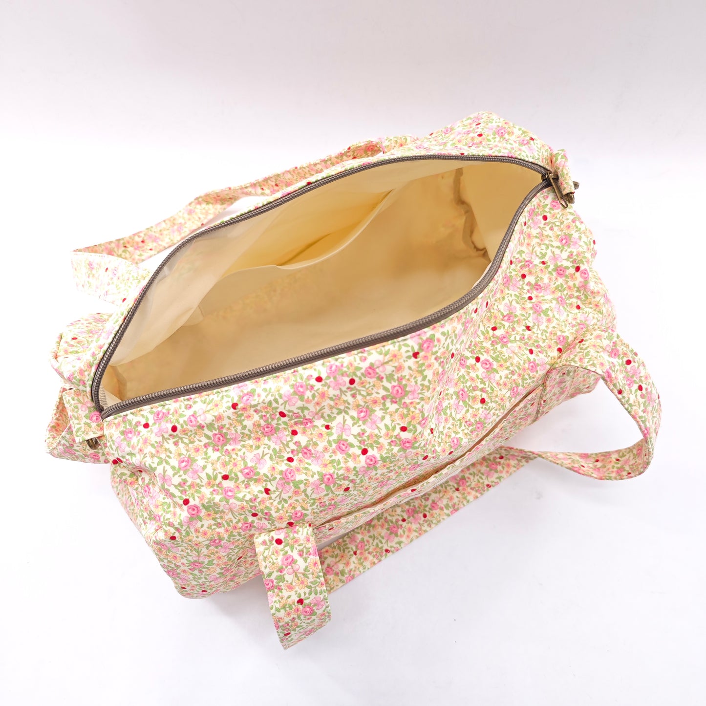 Bolso barrel de algodón floral