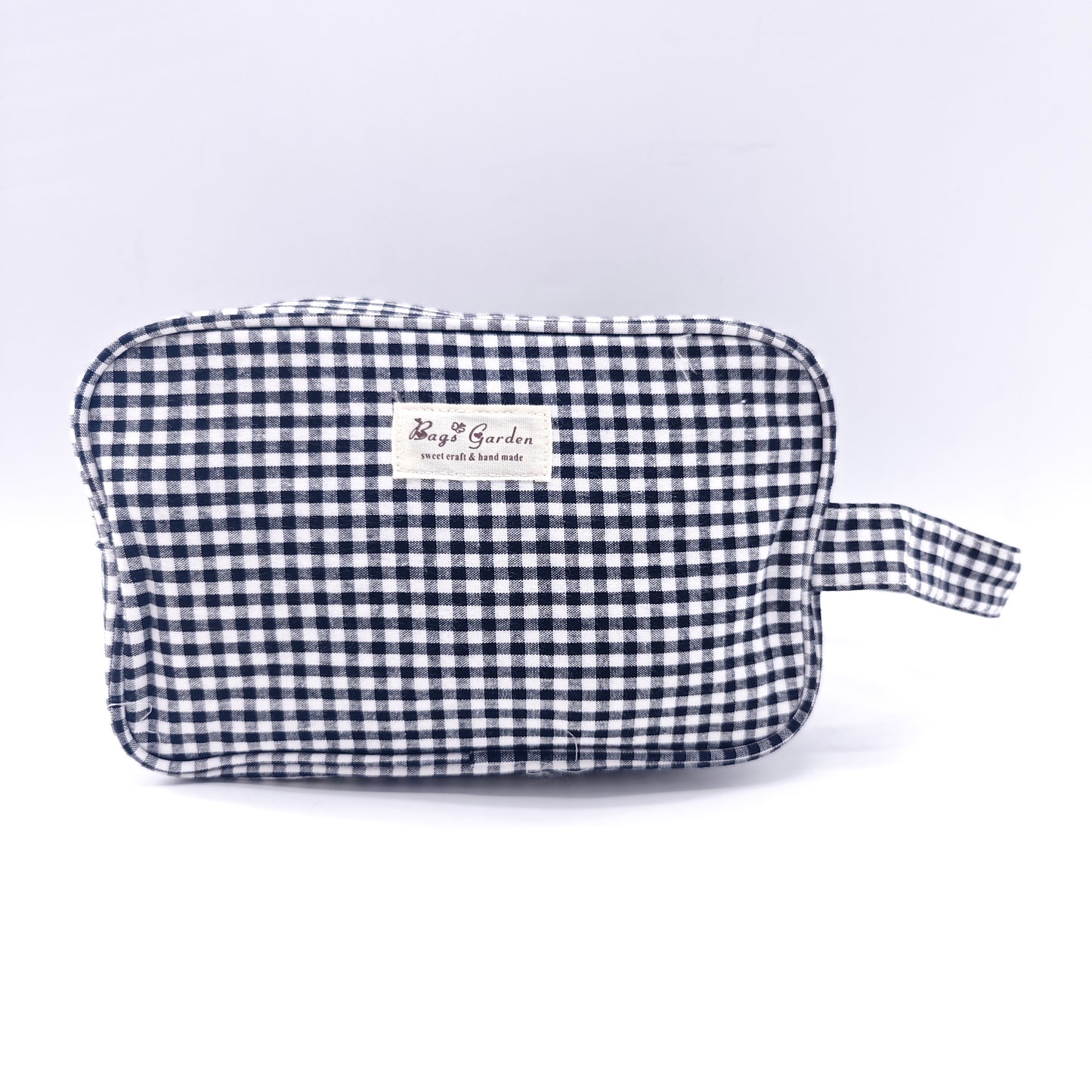 Vichy cotton travel toiletry bag