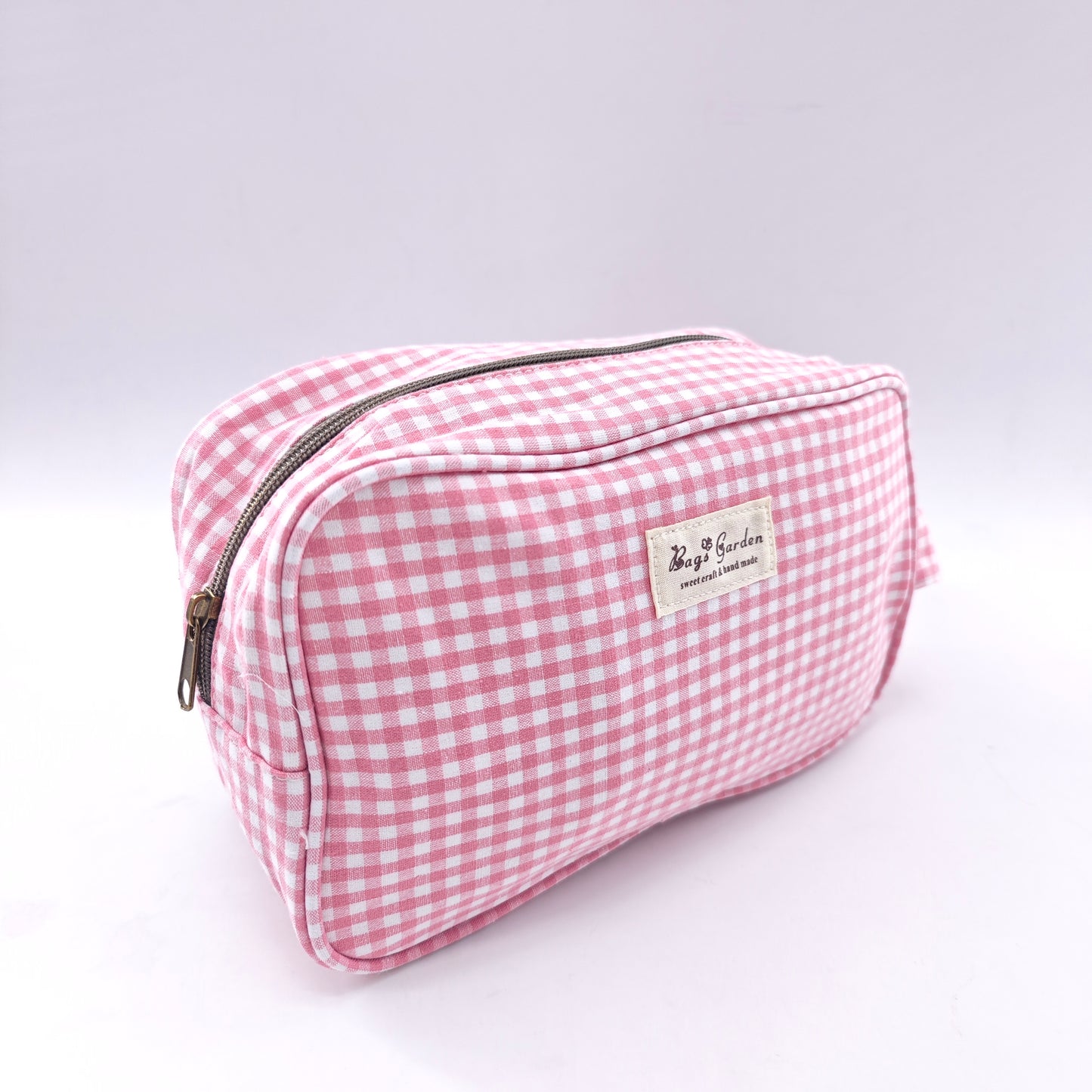 Vichy cotton travel toiletry bag