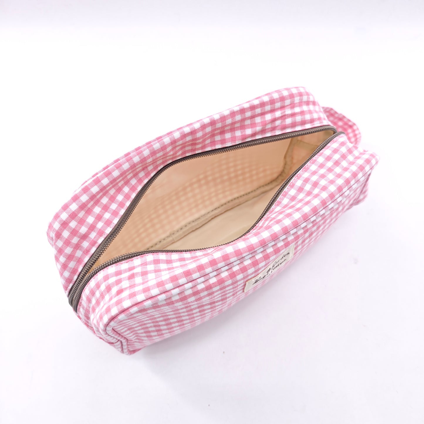 Vichy cotton travel toiletry bag