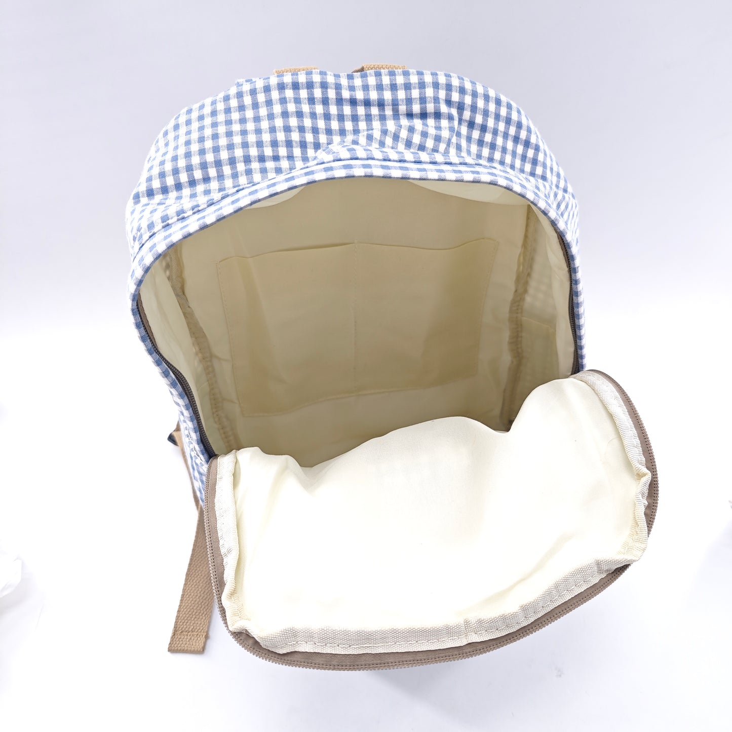Vichy cotton backpack