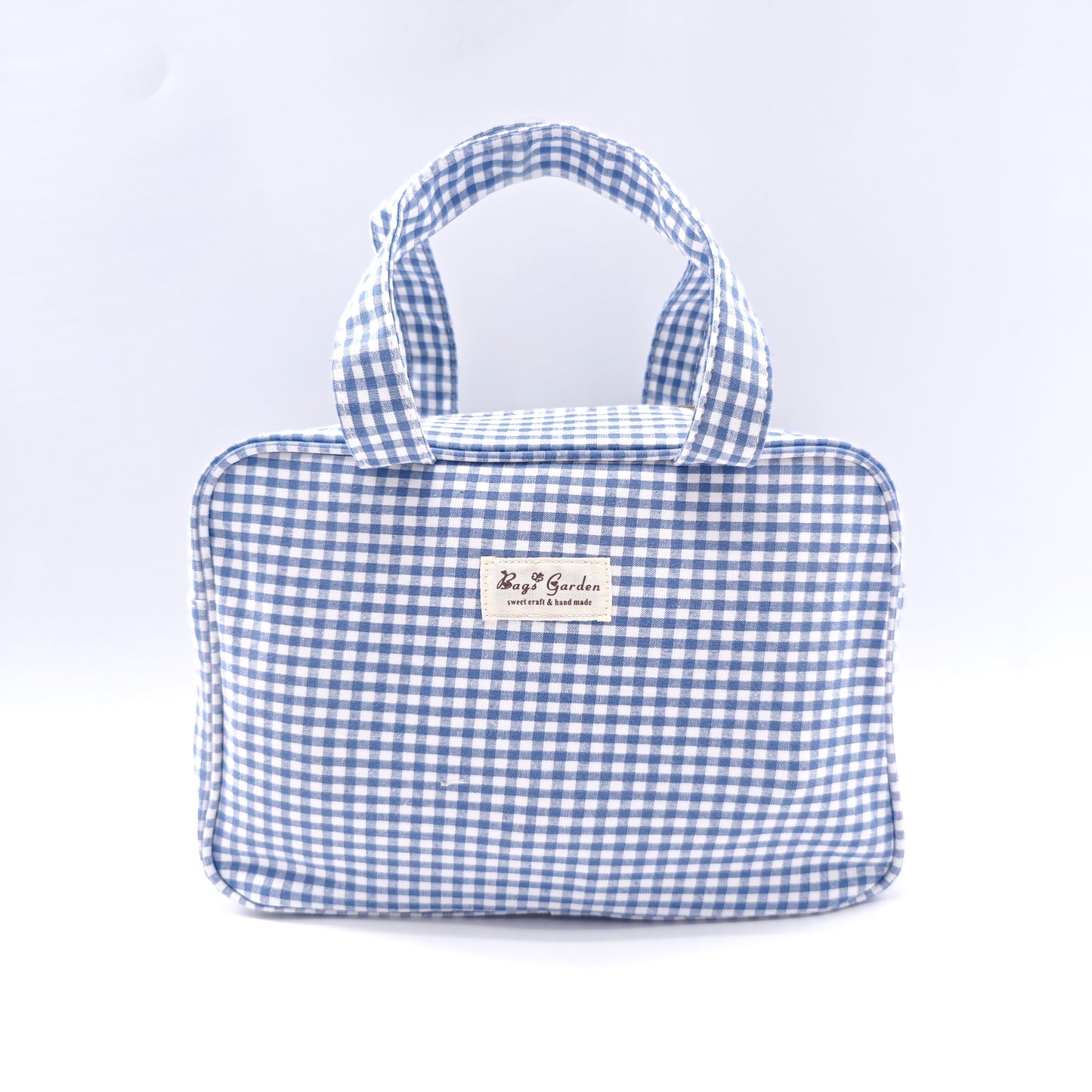 Vichy cotton handbag