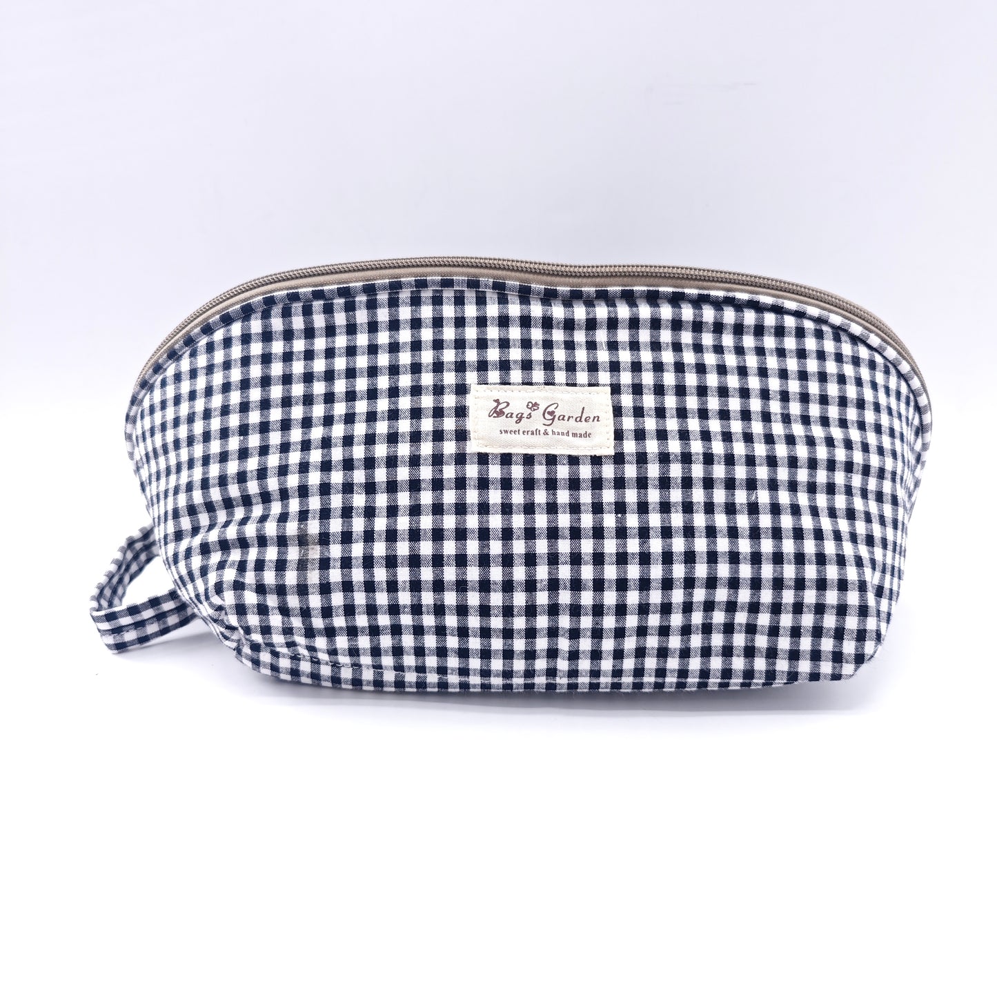 Vichy cotton storage bag for bras and underwear