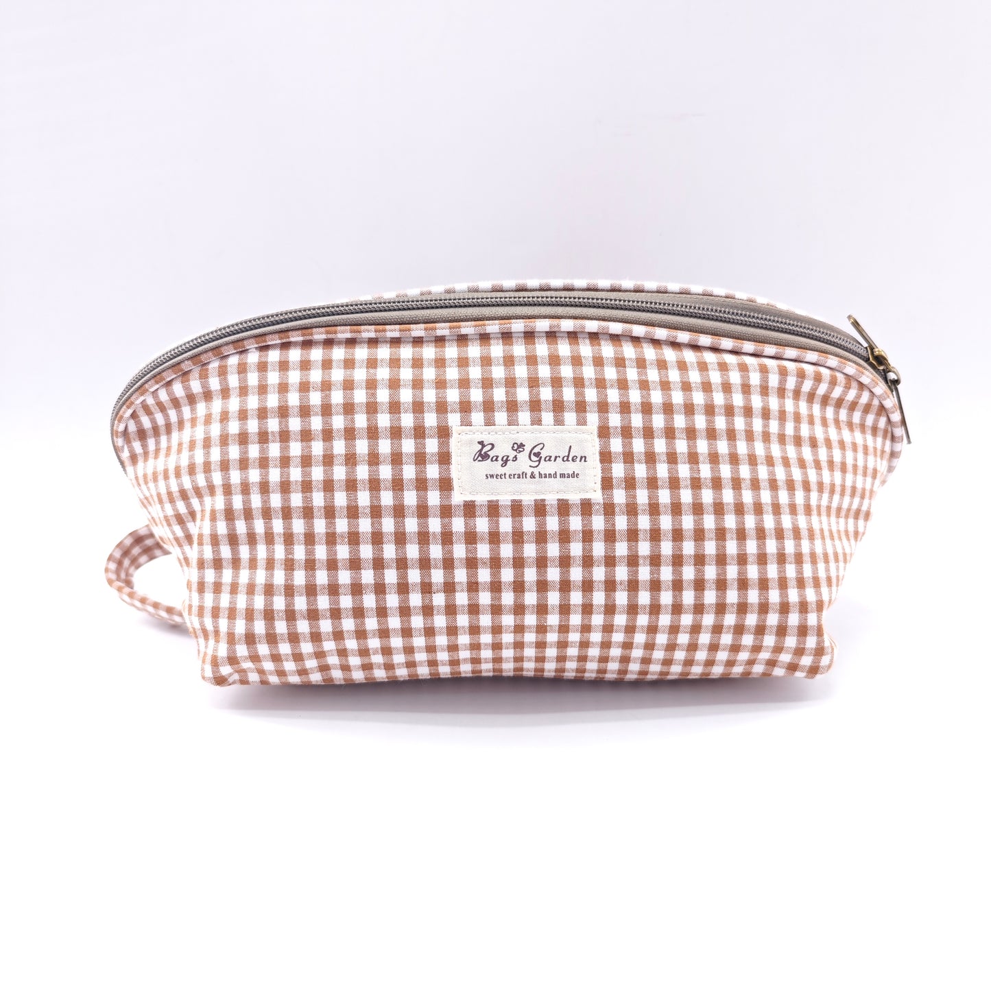 Vichy cotton storage bag for bras and underwear