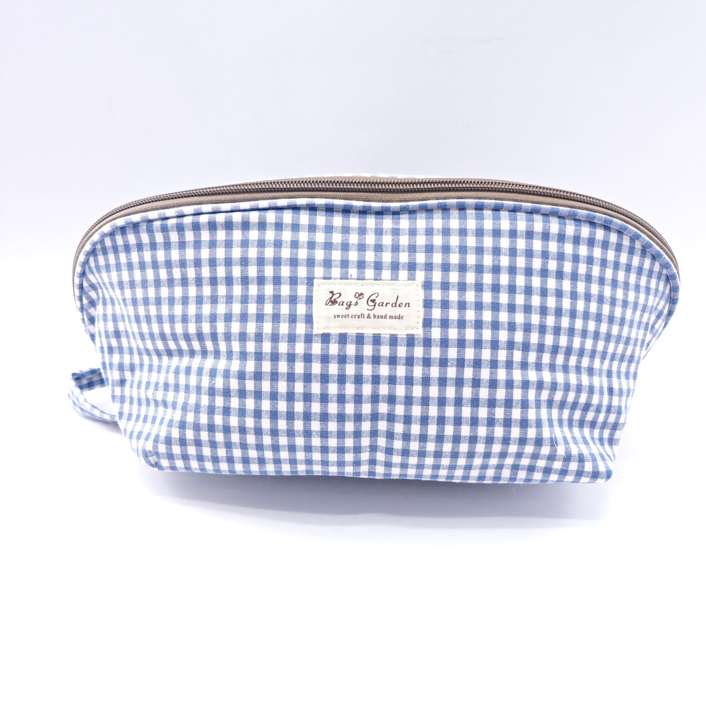 Vichy cotton storage bag for bras and underwear