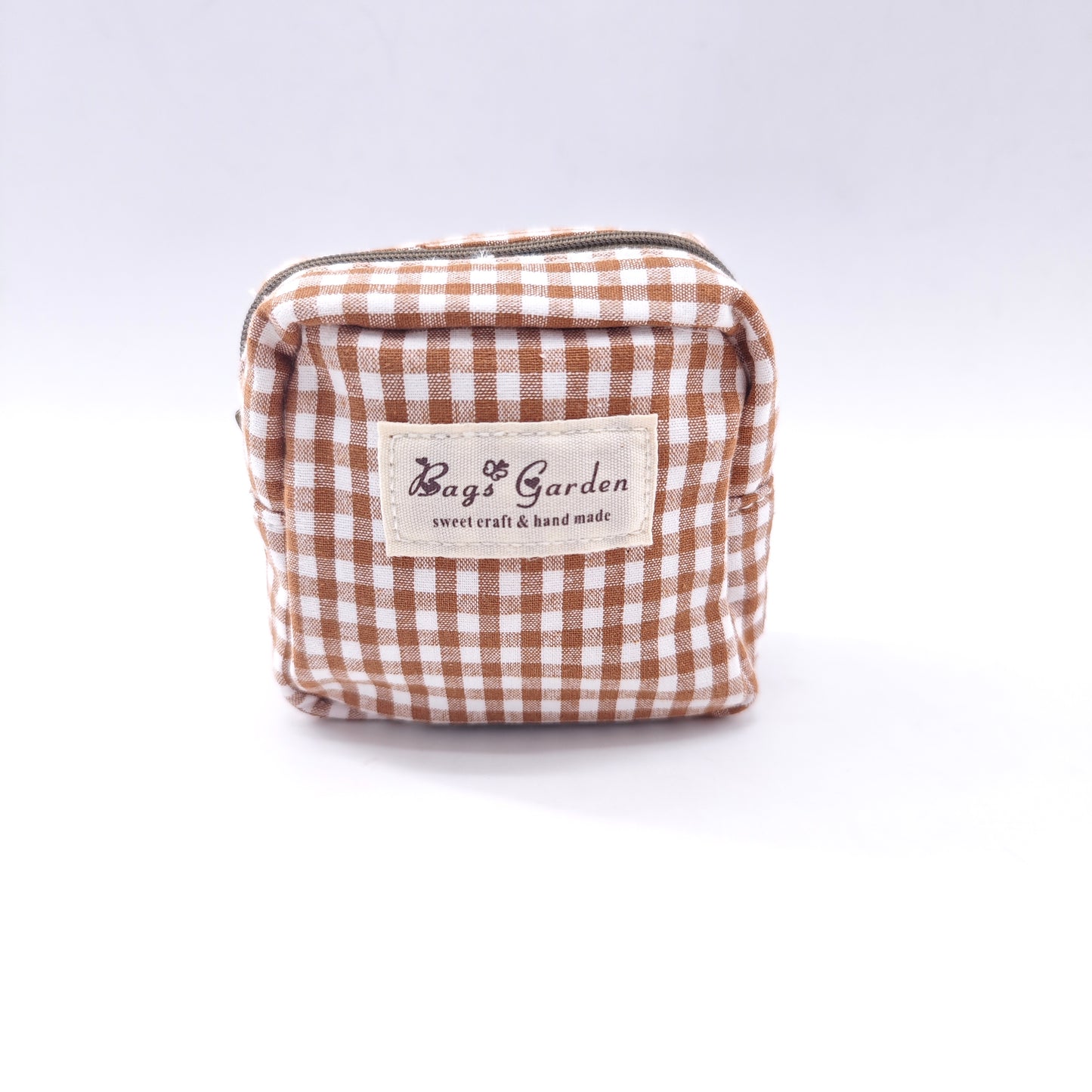 Vichy cotton purse