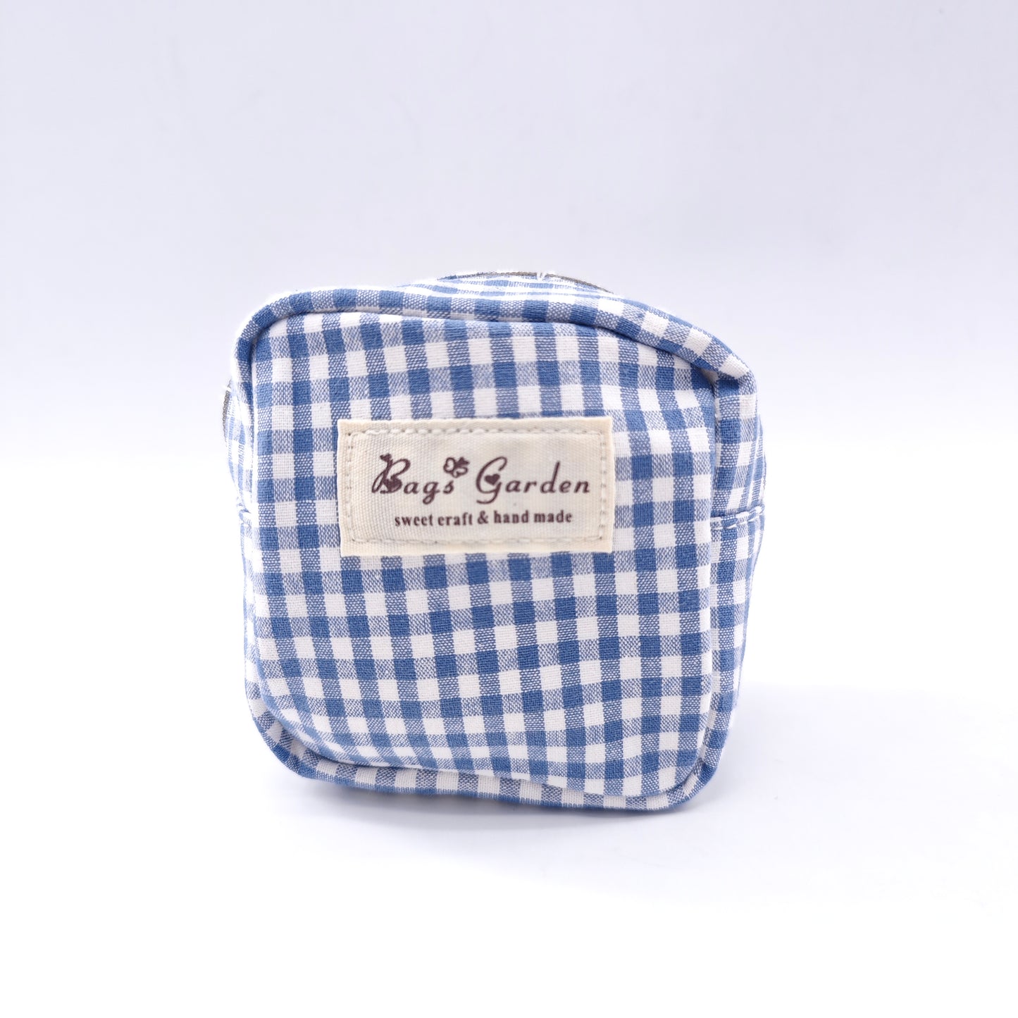 Vichy cotton purse