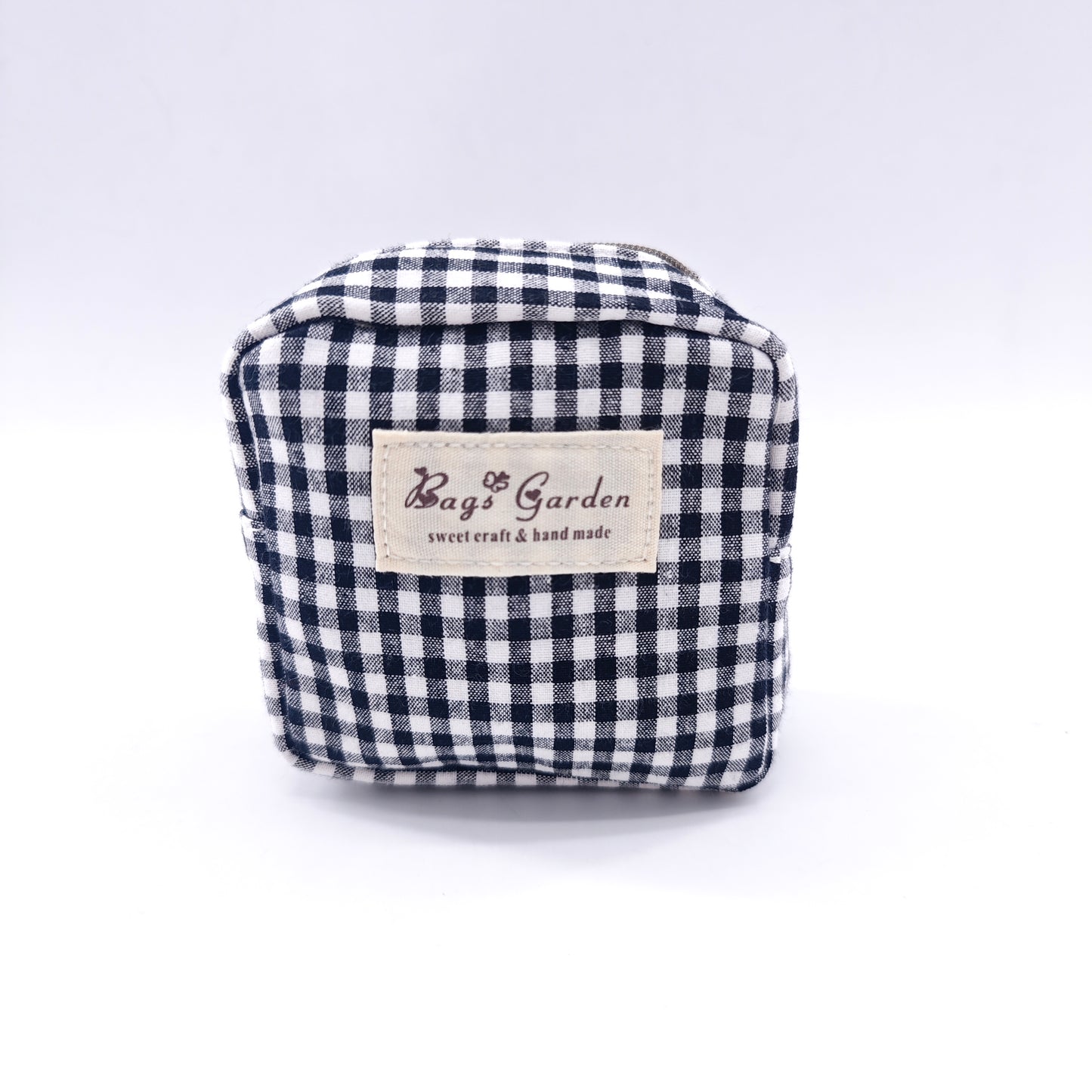 Vichy cotton purse