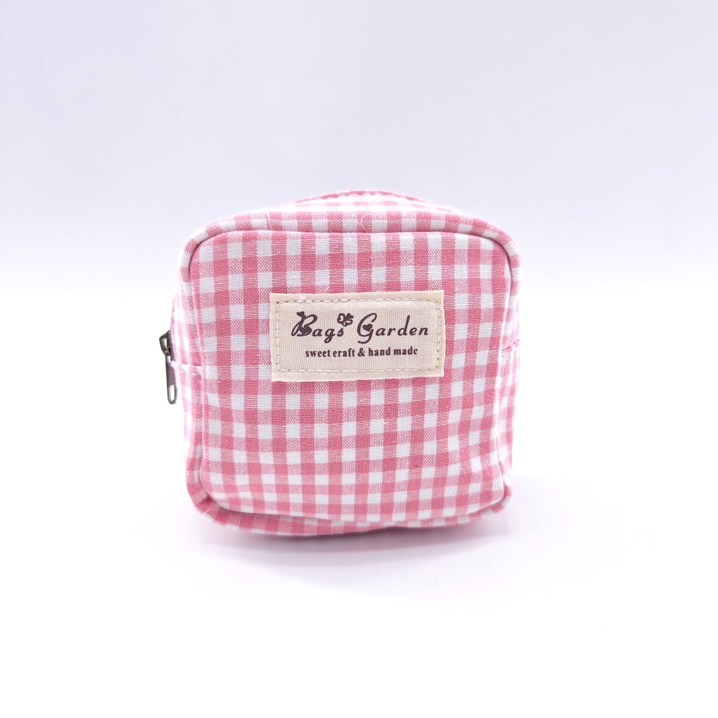 Vichy cotton purse