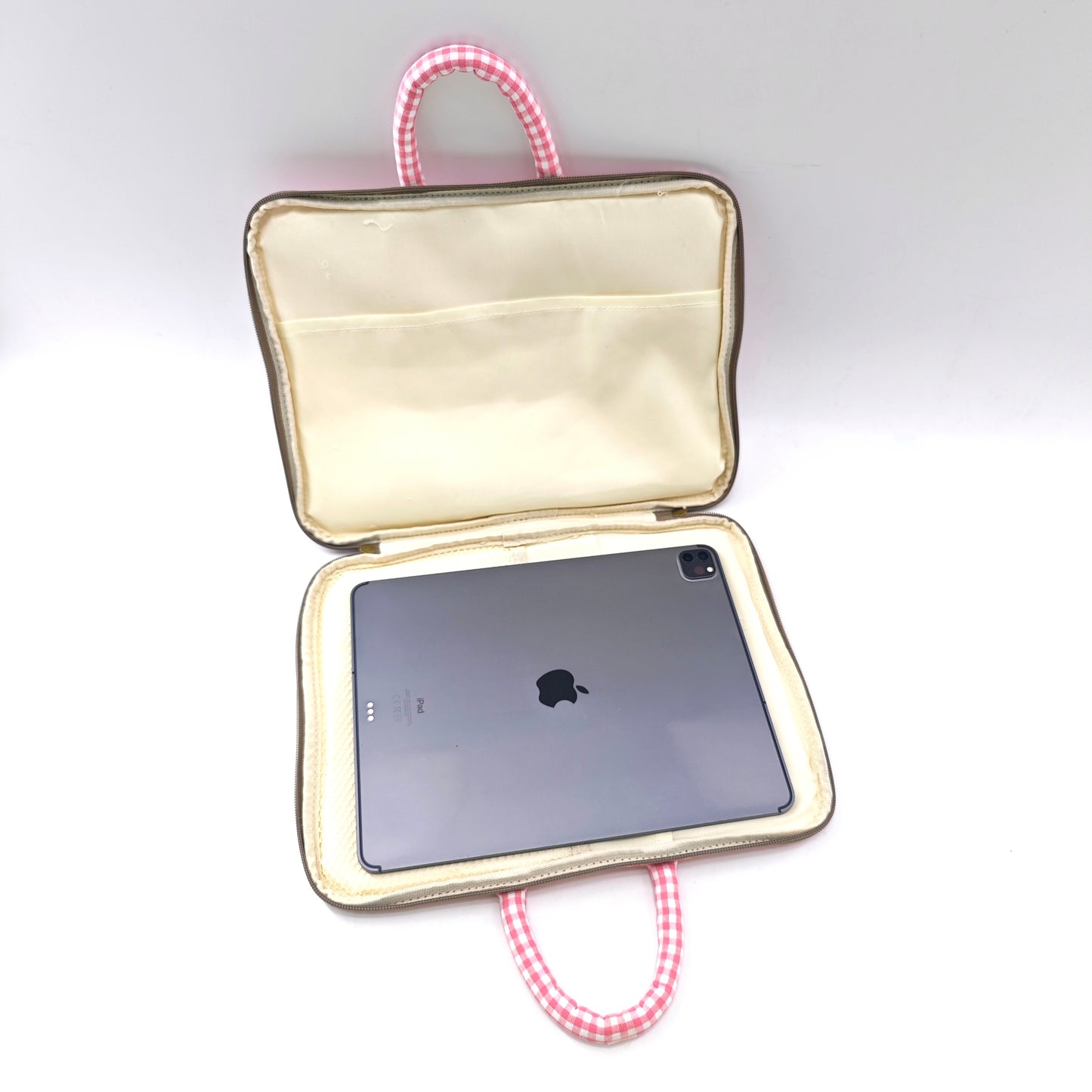 Vichy cotton computer case