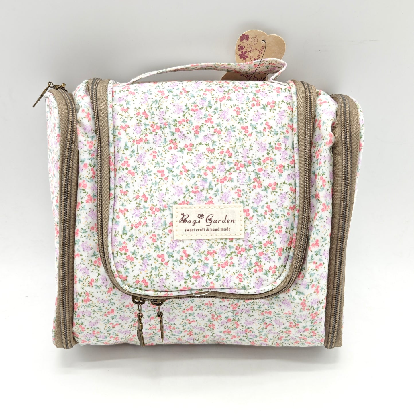 Floral Waterproof Cosmetic Organizer Bag