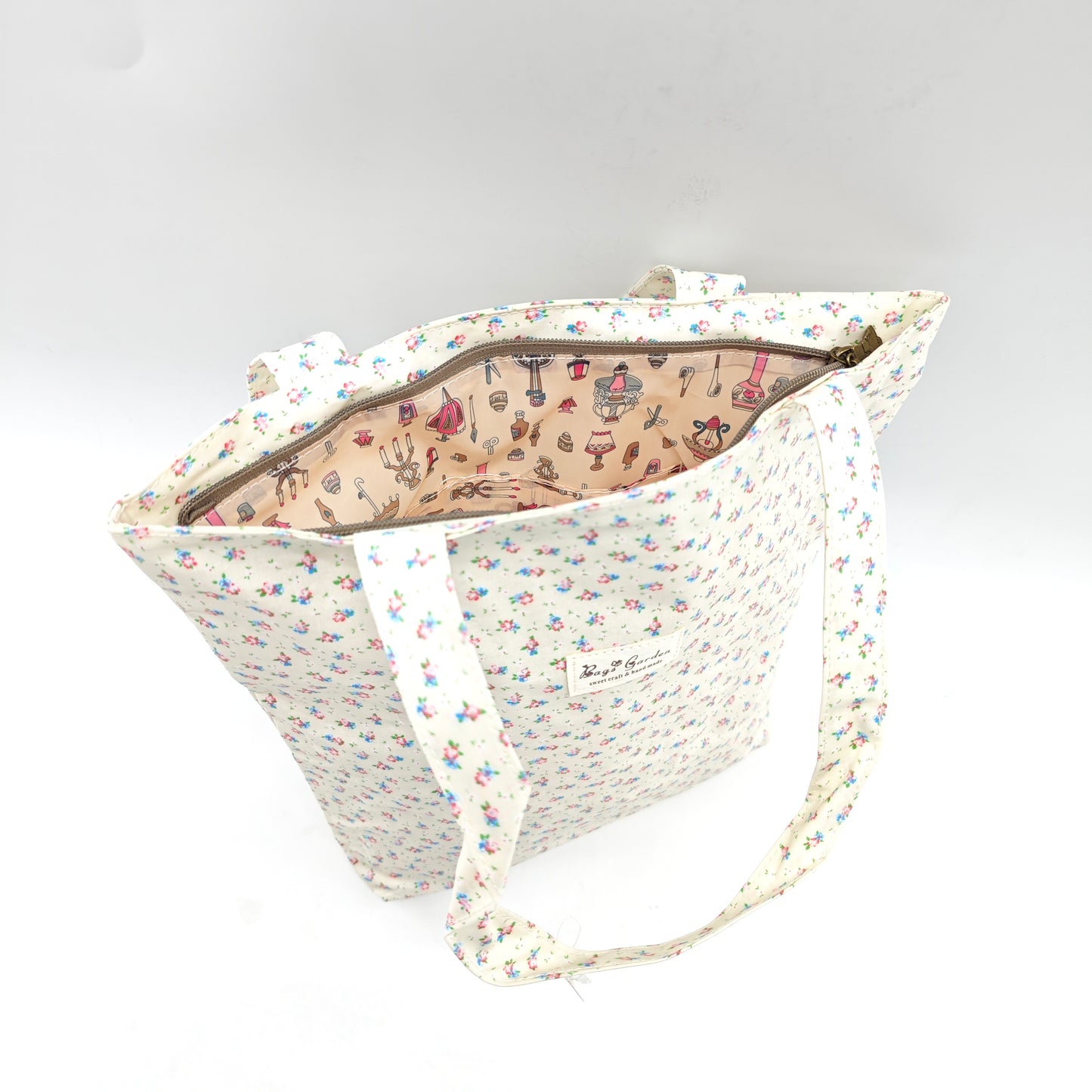 Bolso de hombro impermeable de flores