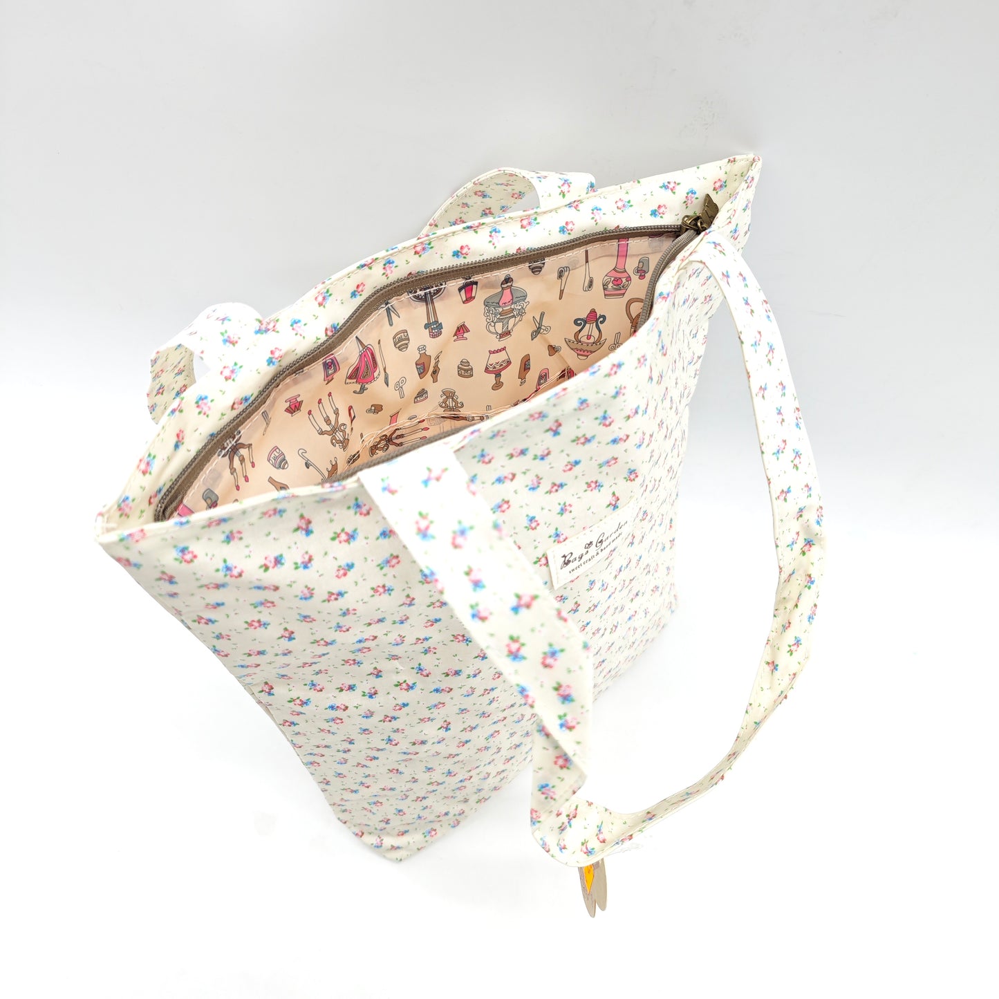 Bolso de hombro impermeable de flores