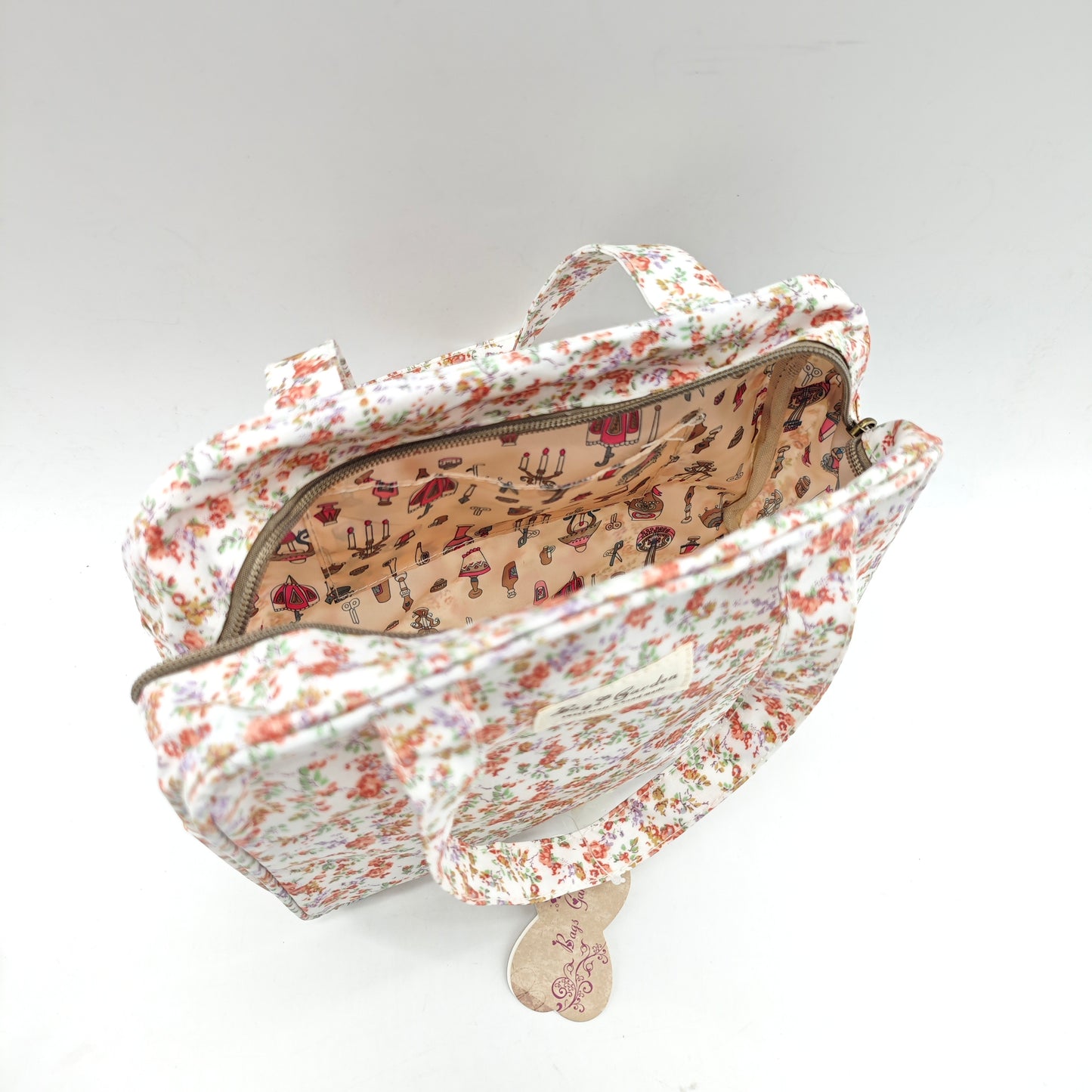 Bolso de mano pequeño impermeable floral