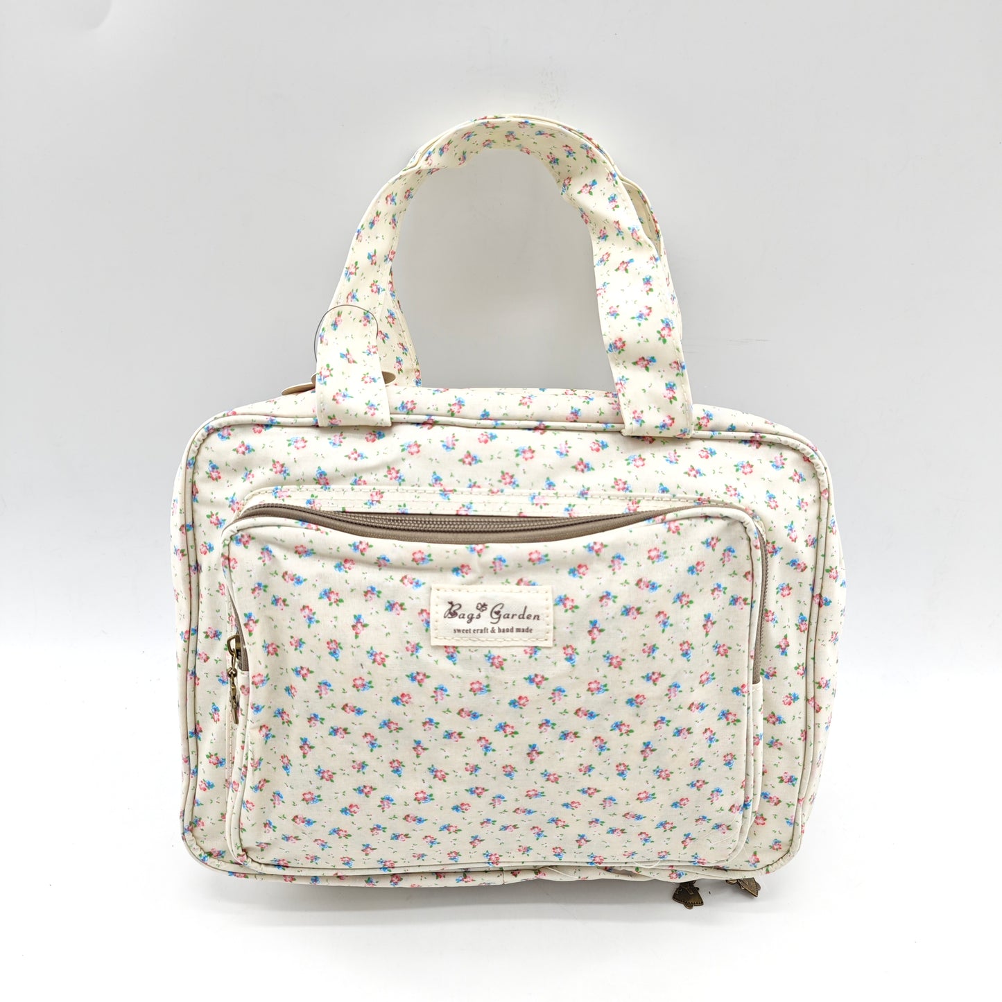 Large waterproof hanging flower toiletry bag