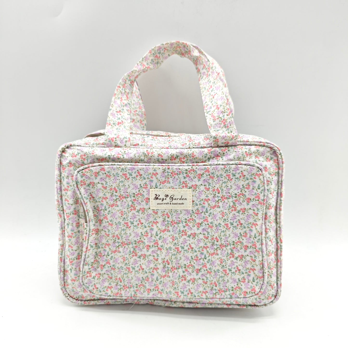 Large waterproof hanging flower toiletry bag