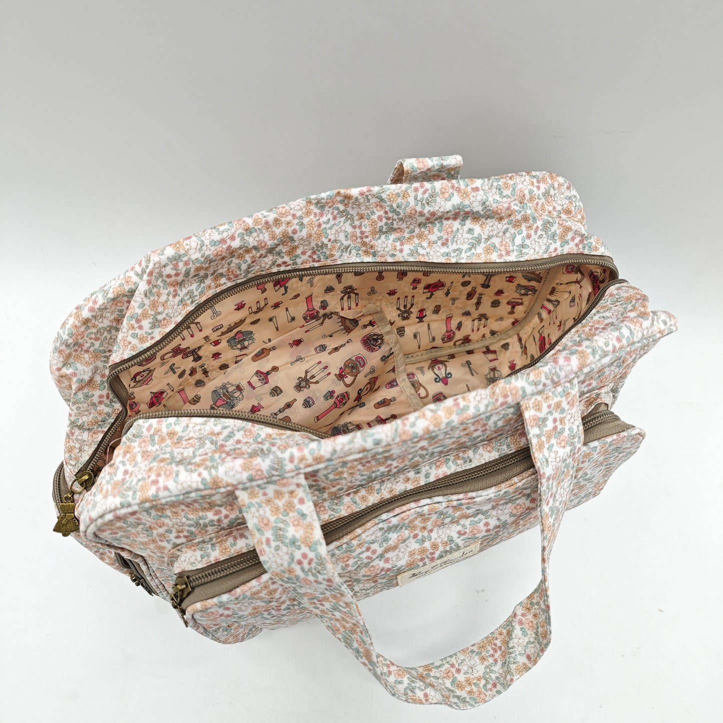 3-in-1 Floral Waterproof Bag — Toiletry Bag / Mommy Bag / Travel Suitcase