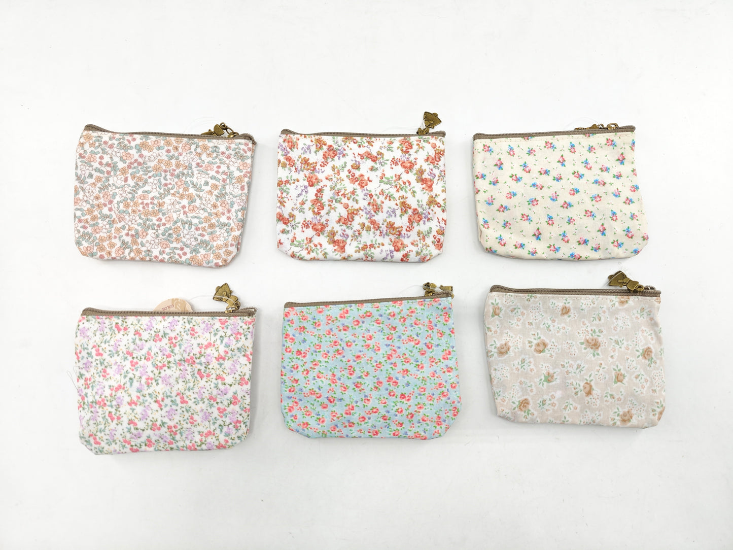 Monedero impermeable de flores