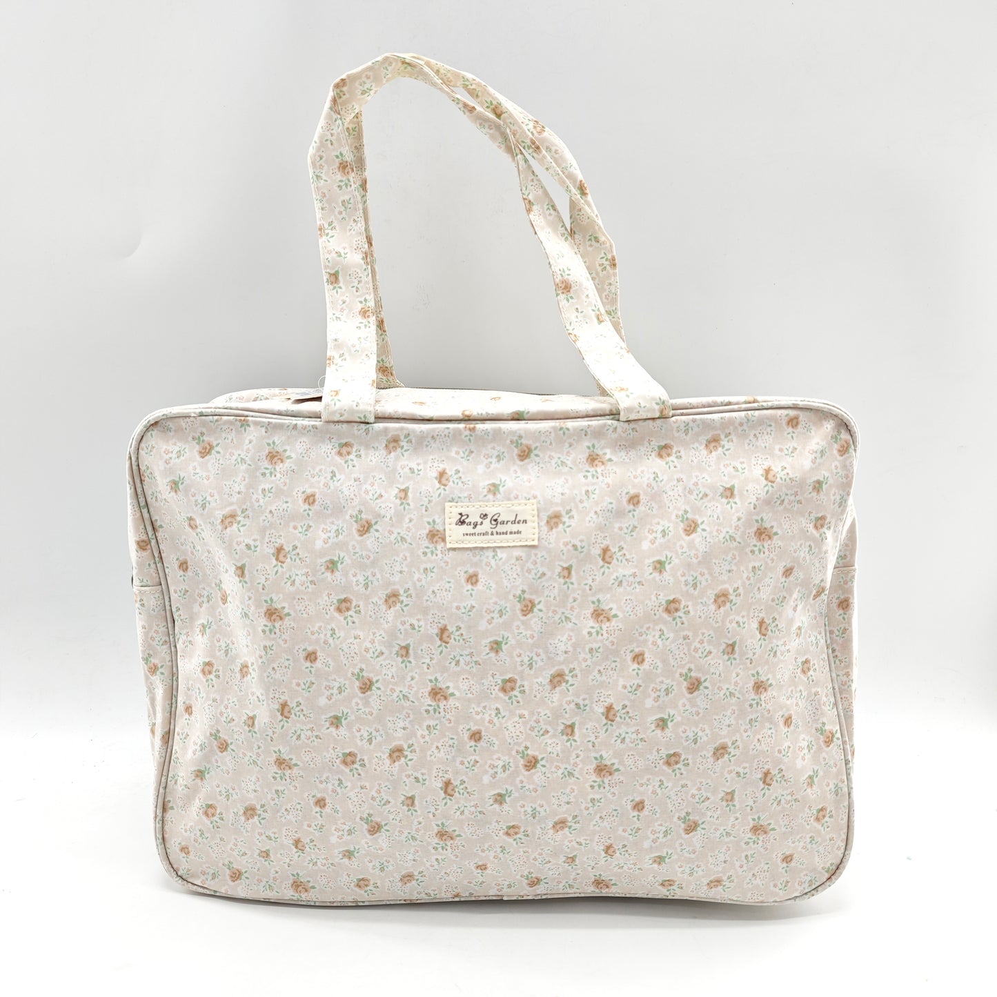 Large waterproof floral suitcase