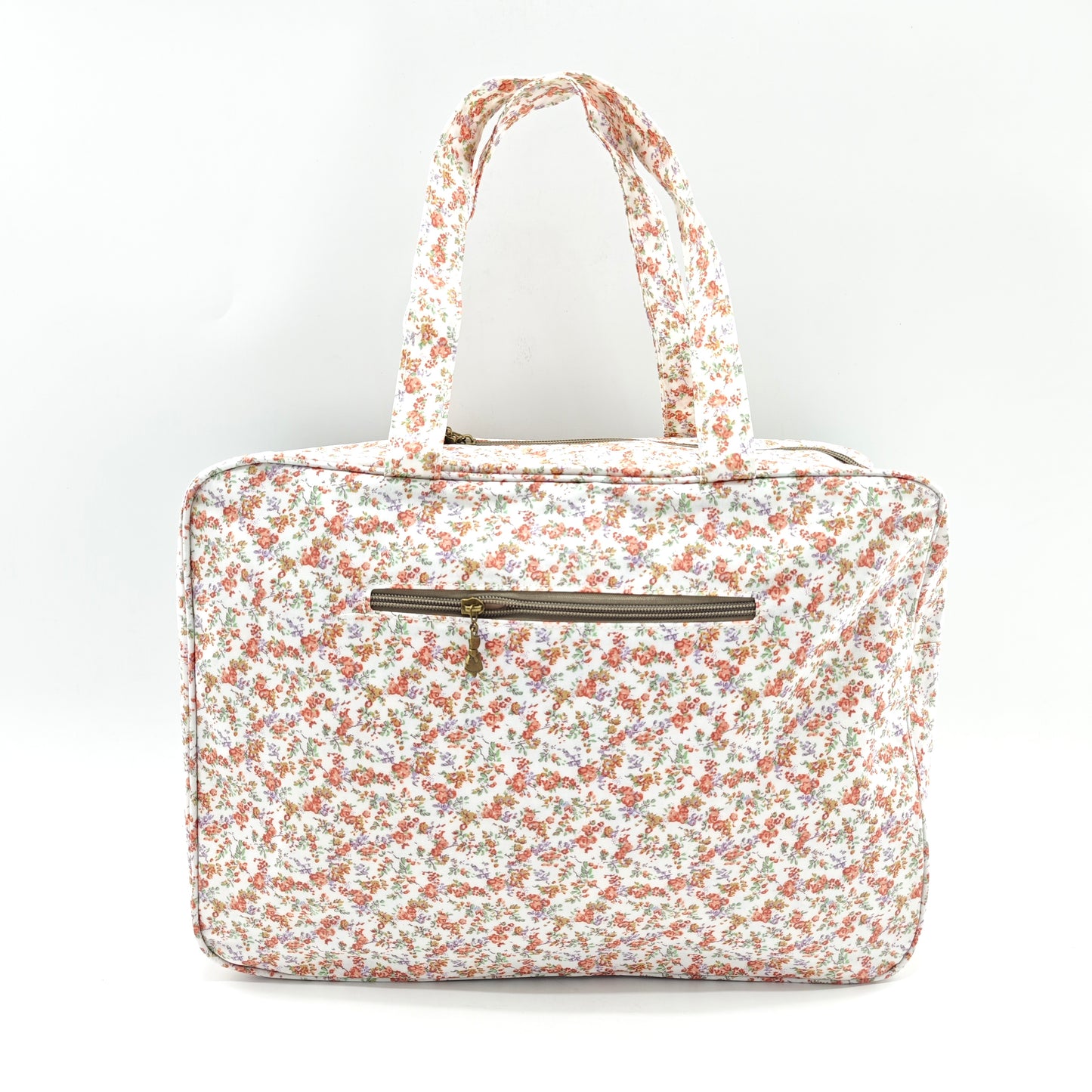 Large waterproof floral suitcase