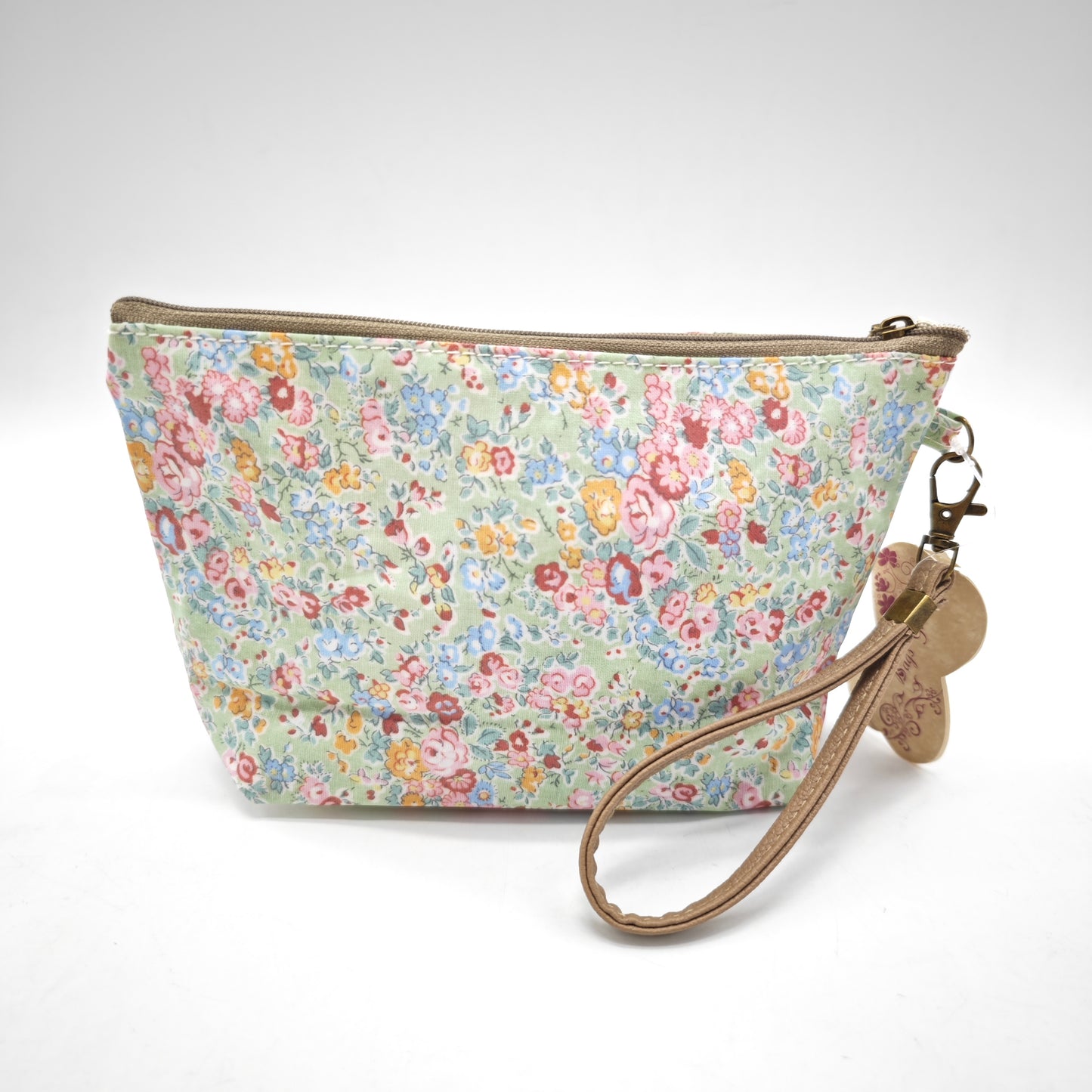 Neceser pequeño impermeable con flores