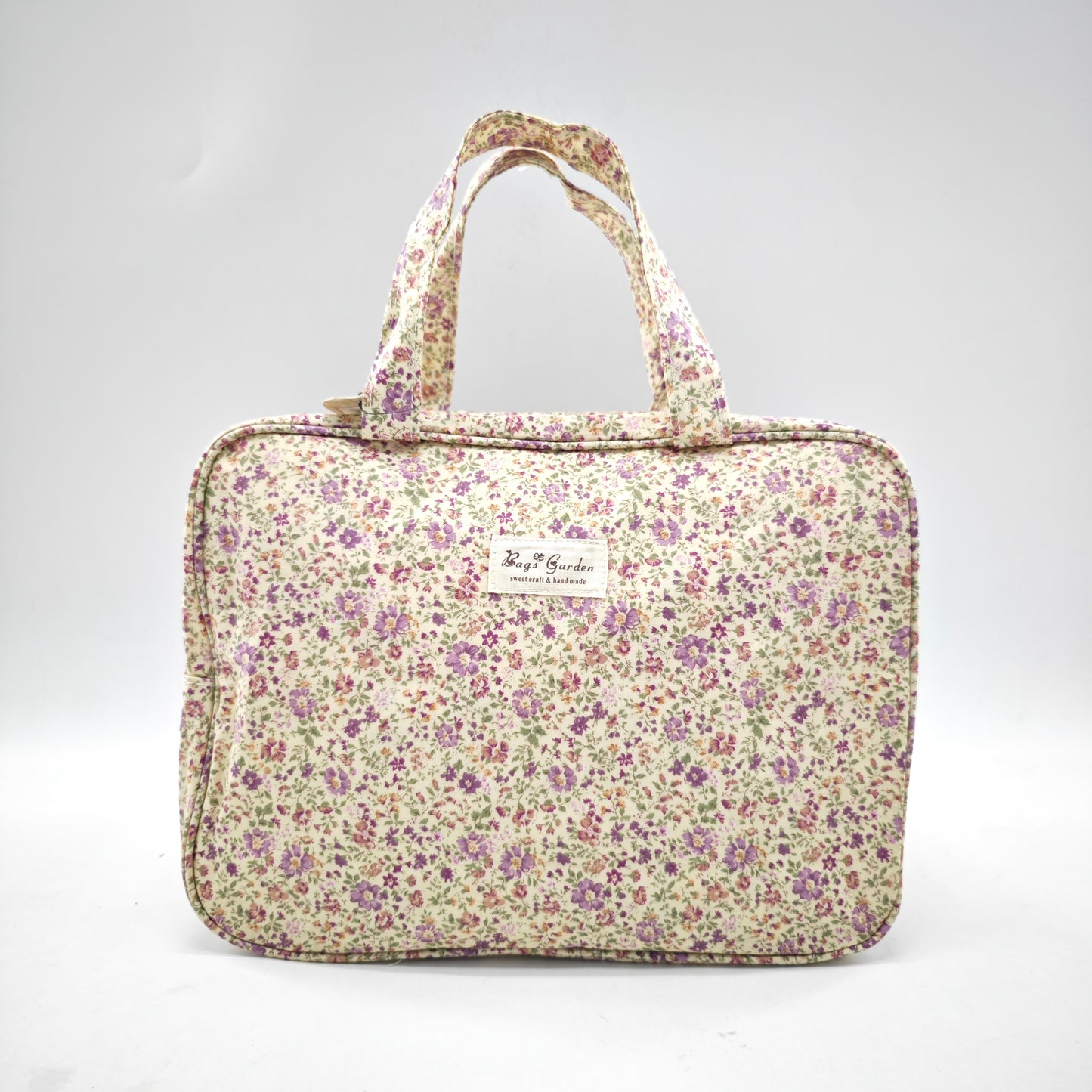Bolso de viaje impermeable con flores – formato rectangular